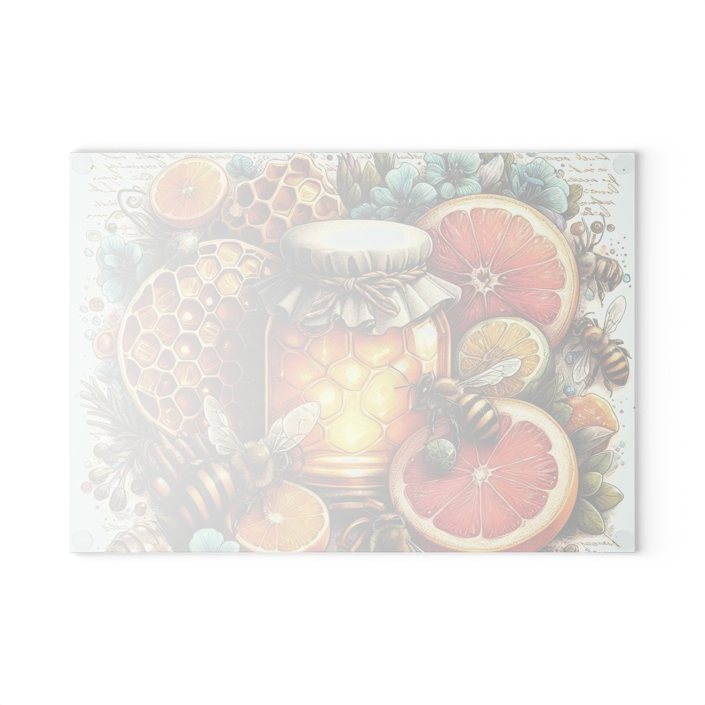 Tabla de cortar con forma de abeja, regalo de cocina, tabla inspirada en la naturaleza, tabla de vidrio templado, regalo para amantes de las abejas, cocina de granja, tabla de cortar rústica