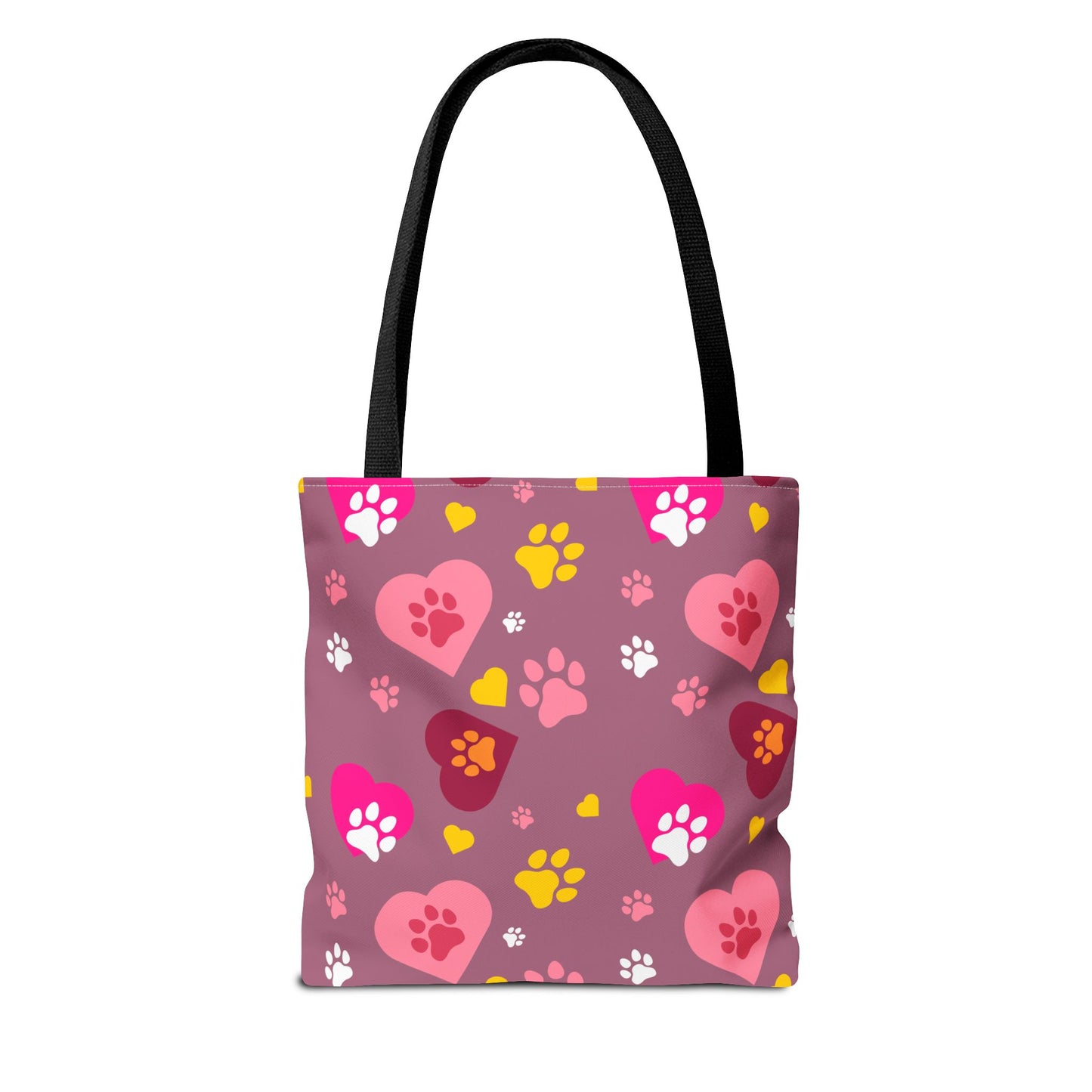 ¡Demuestra tu amor por tus peludos amigos con este clásico bolso de mano con estampado de patas! 🐾