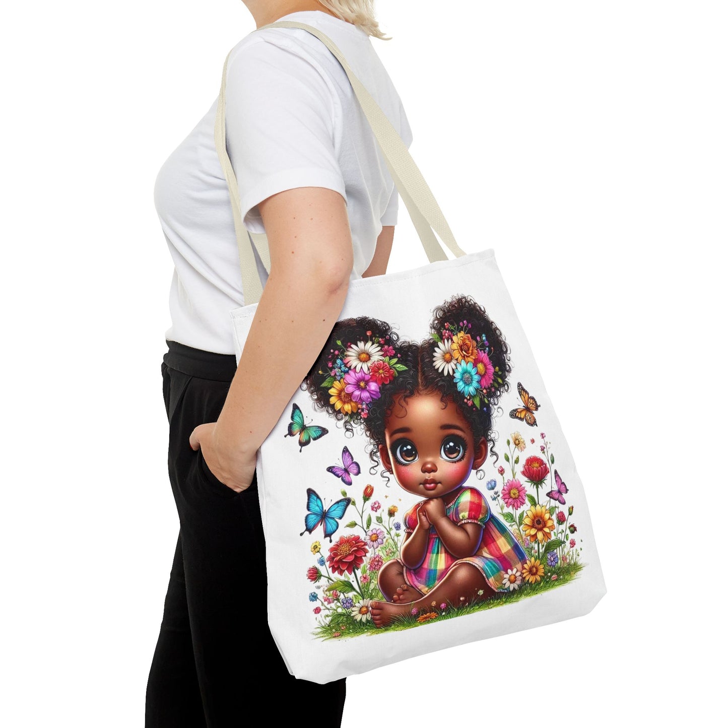 🌸 Niña de las Flores – Bolso de mano adorable y colorido para todas las edades 🌼