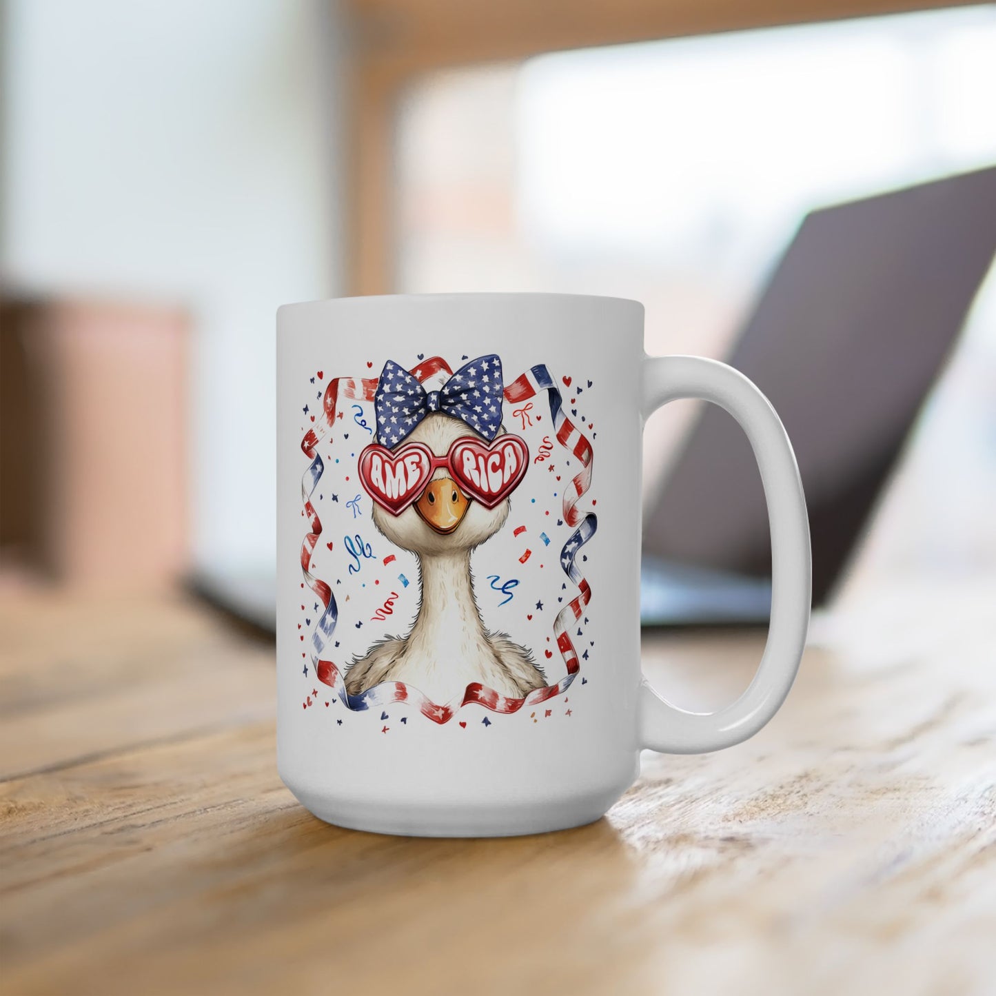 𦢠America Goose Mug ā Celebrate the 4th of July with Patriotic Fun! USA