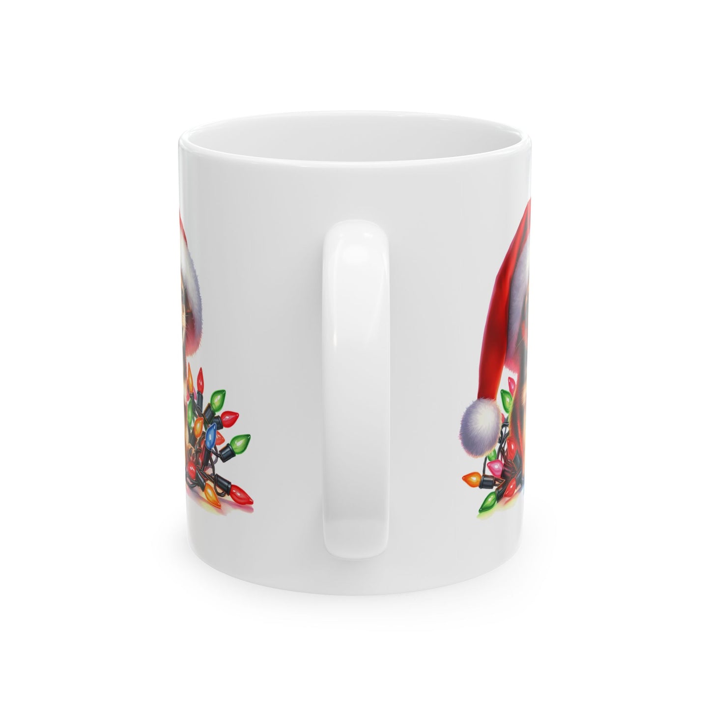 🎄 Chihuahua Christmas Lights Mug – Festive Pup Joy in Every Sip! 🐾☕