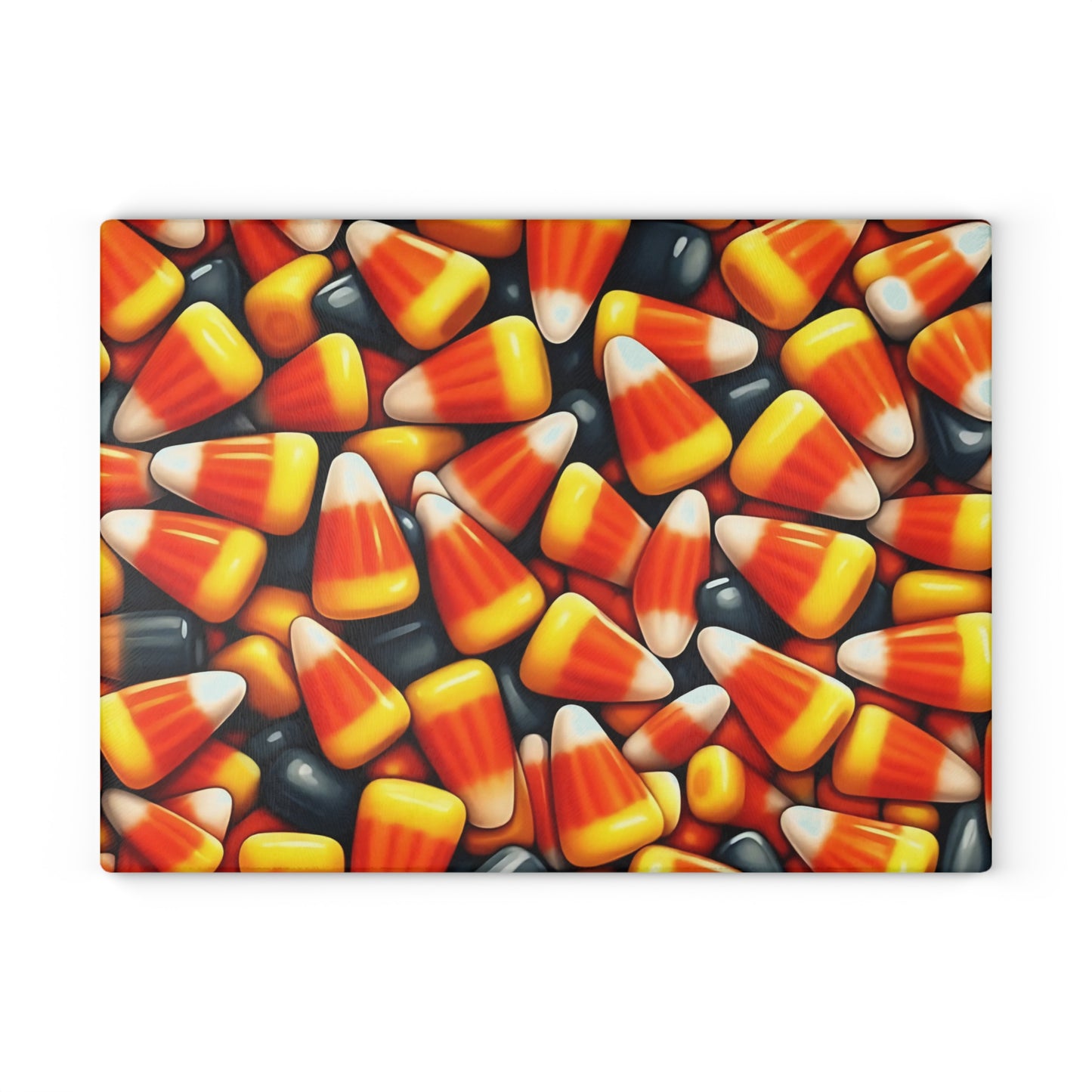 🎃🍬 Candy Corn Chaos Cutting Board – Sweet Halloween Fun for Your Kitchen 🕸️👻