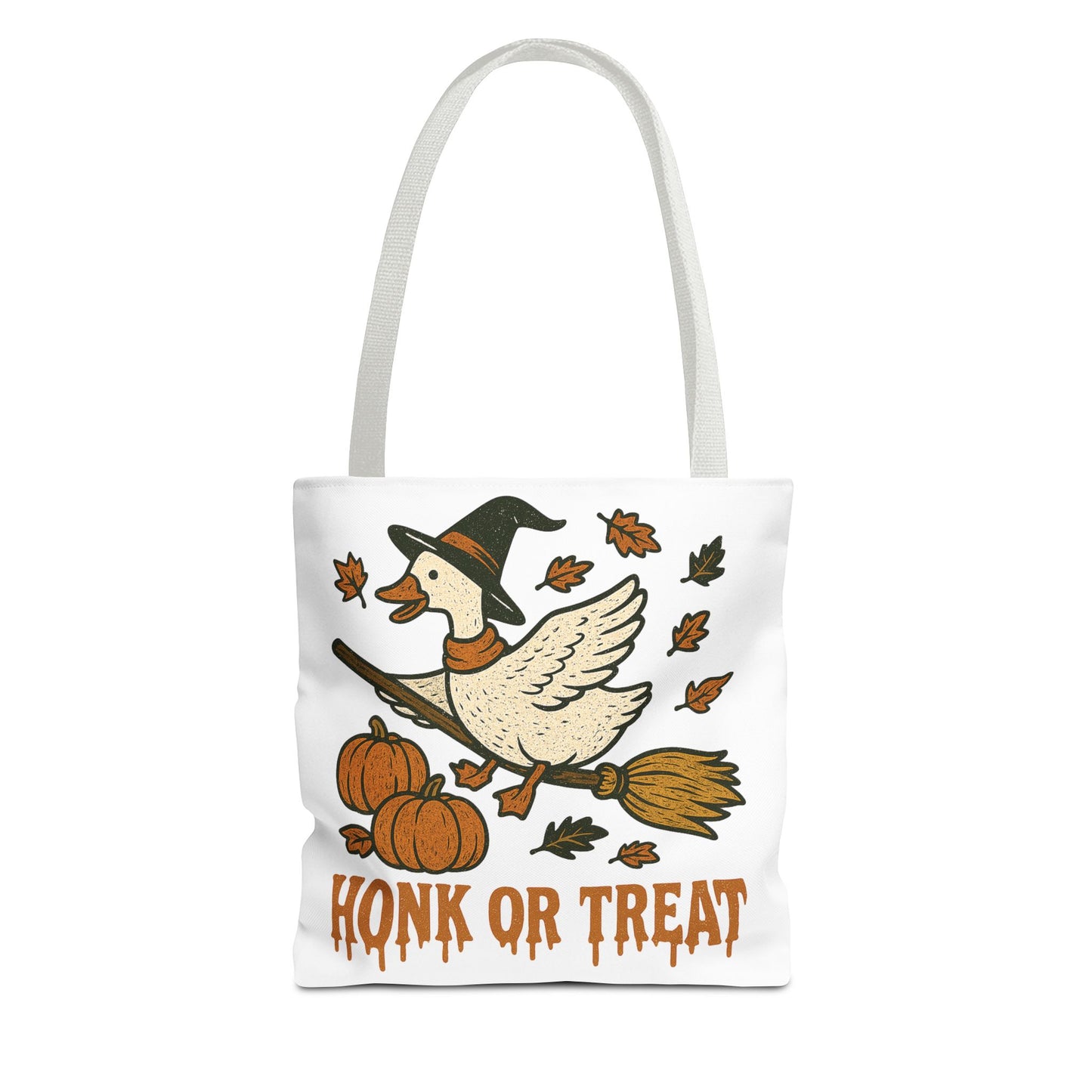 ๐ช Honk or Treat Goose Halloween Tote Bag โ Witchy Whimsy for Spooky Season ๐๐