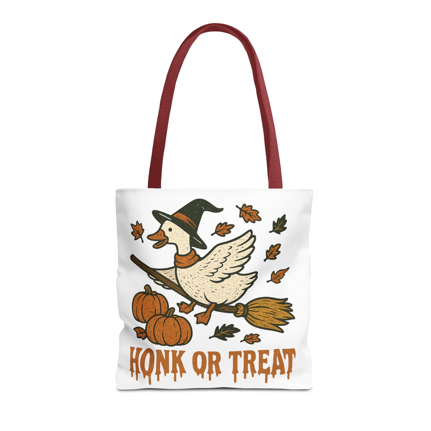 ๐ช Honk or Treat Goose Halloween Tote Bag โ Witchy Whimsy for Spooky Season ๐๐