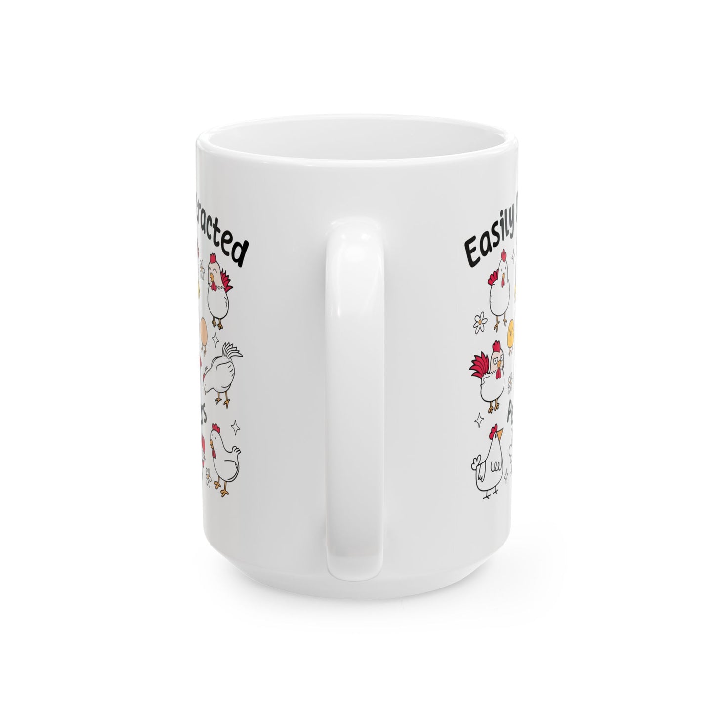 🐔 Funny Chicken Mug – Quirky Hens, Eggs & Daisies for the Chicken Obsessed! 🌼🥚