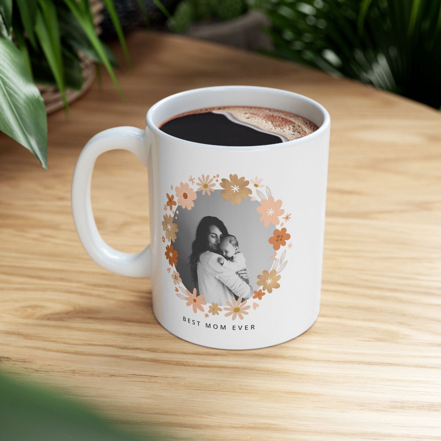 🌸 Personalized "Best Mom Ever" Photo Mug – A Heartfelt Gift for Mother's Day 💖