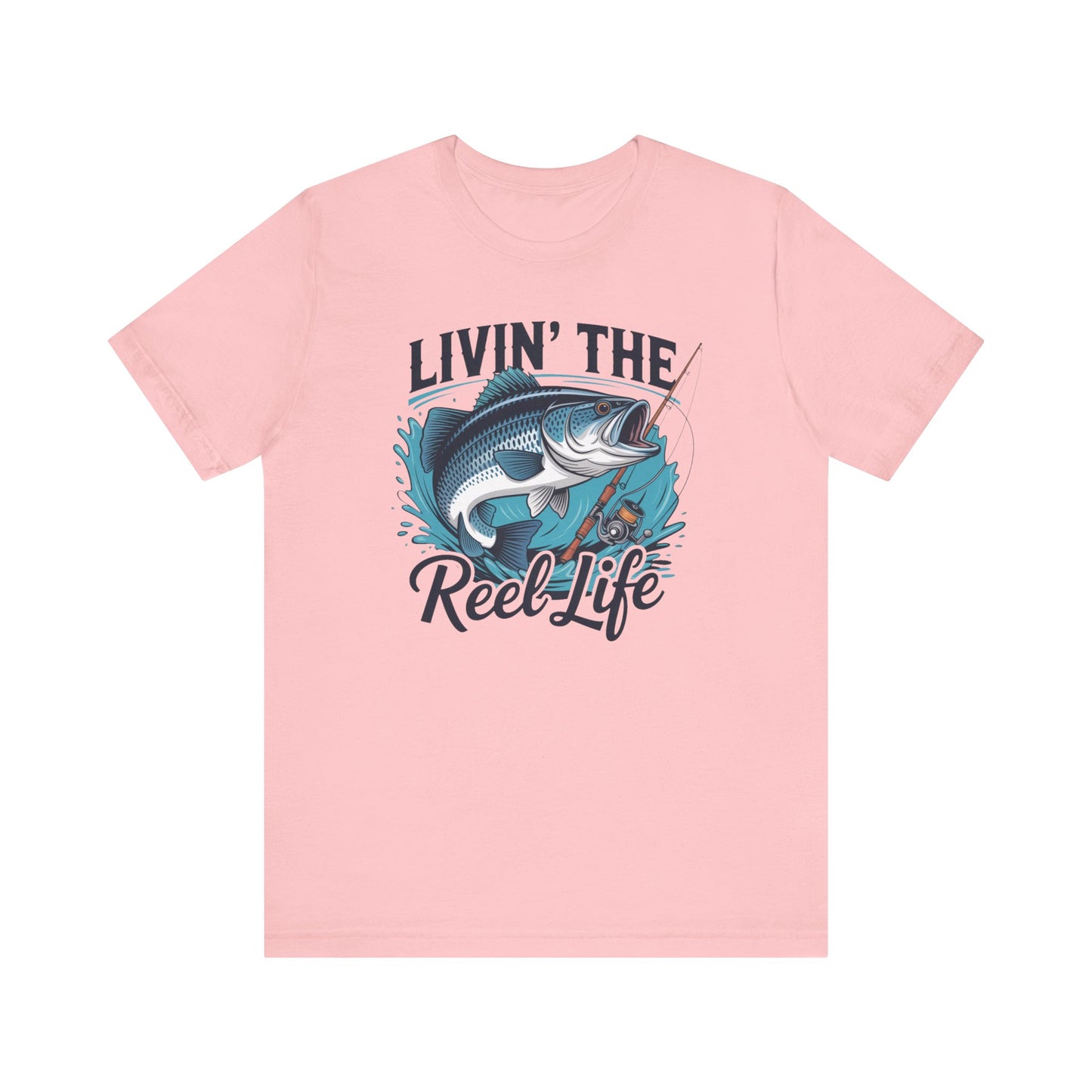 🎣 Livin’ the Reel Life Fishing T-Shirt – Perfect Gift for Anglers! 🐟