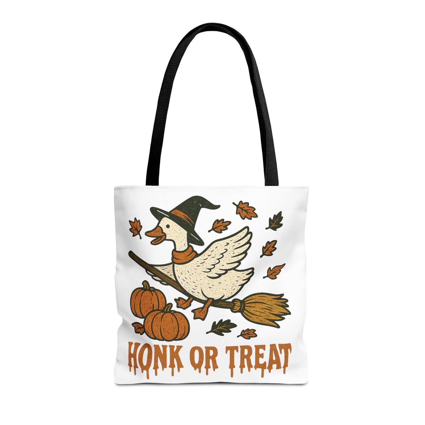 ๐ช Honk or Treat Goose Halloween Tote Bag โ Witchy Whimsy for Spooky Season ๐๐