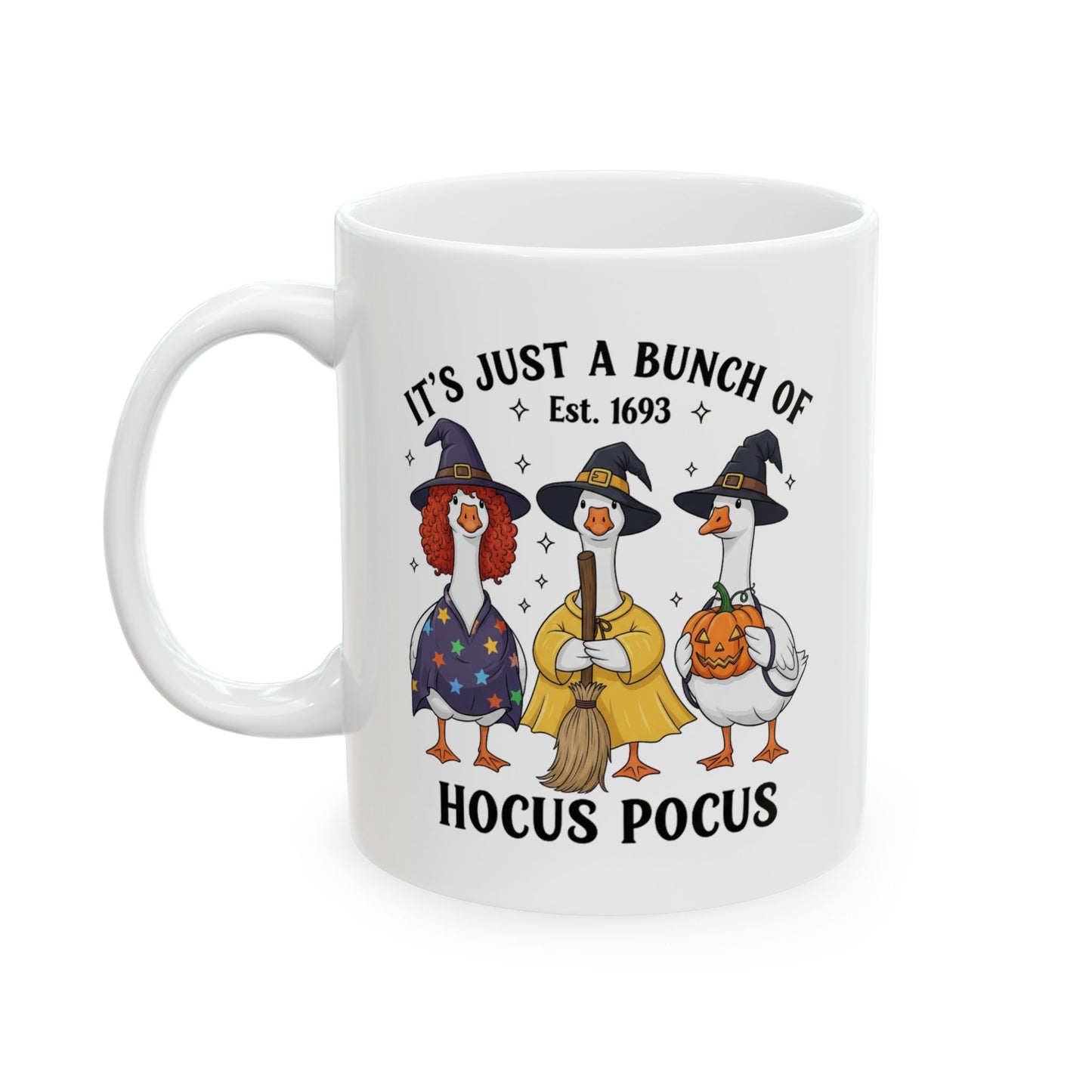 🧙♀️🦆 Hocus Pocus Goose Mug – Halloween Quackery & Magic in Every Sip 🎃☕