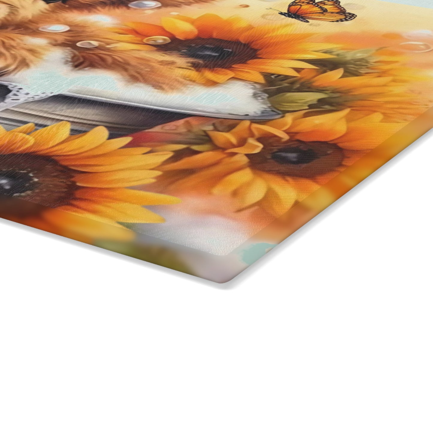 🐮🌻 Highland Calf Bubble Bath Cutting Board – Farmhouse Fun with a Sunny Twist