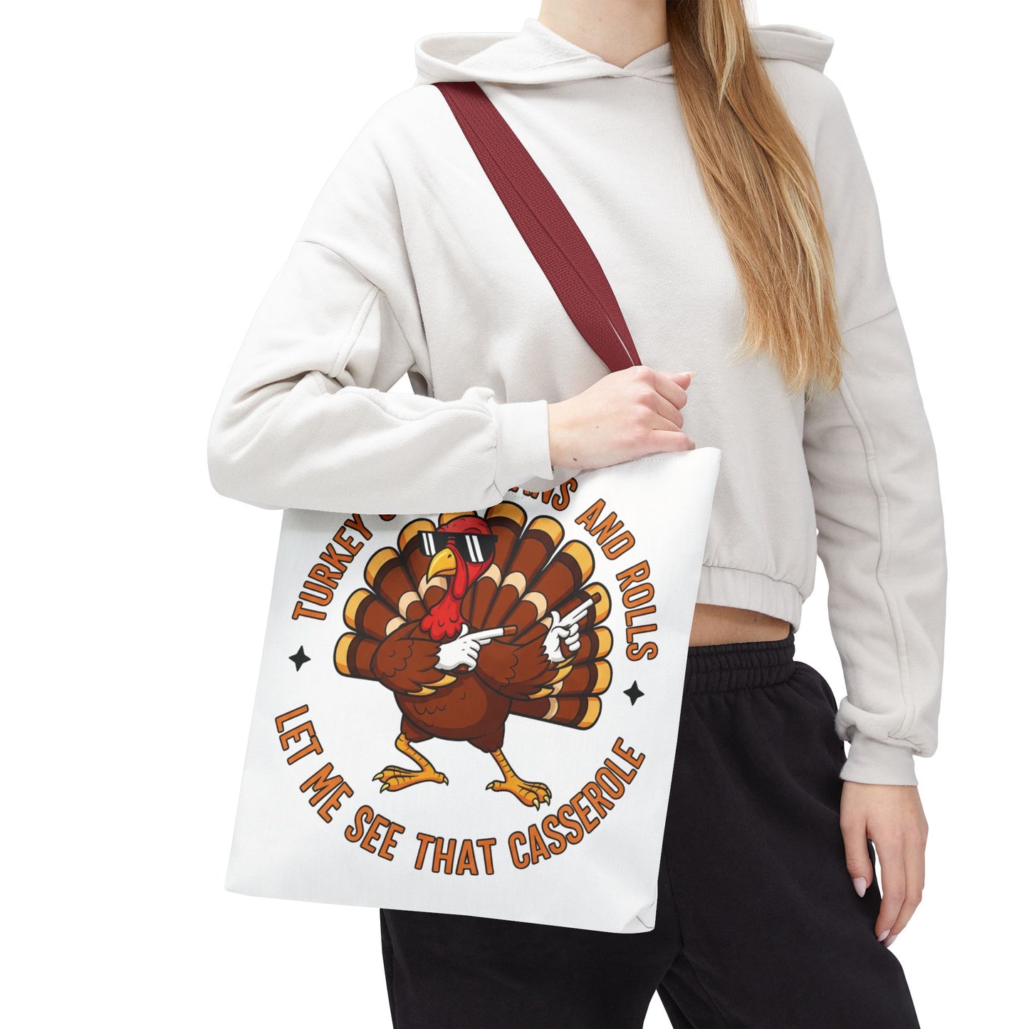 🦃 Thanksgiving Turkey Tote Bag – Let Me See That Casserole Style 🍠🎶