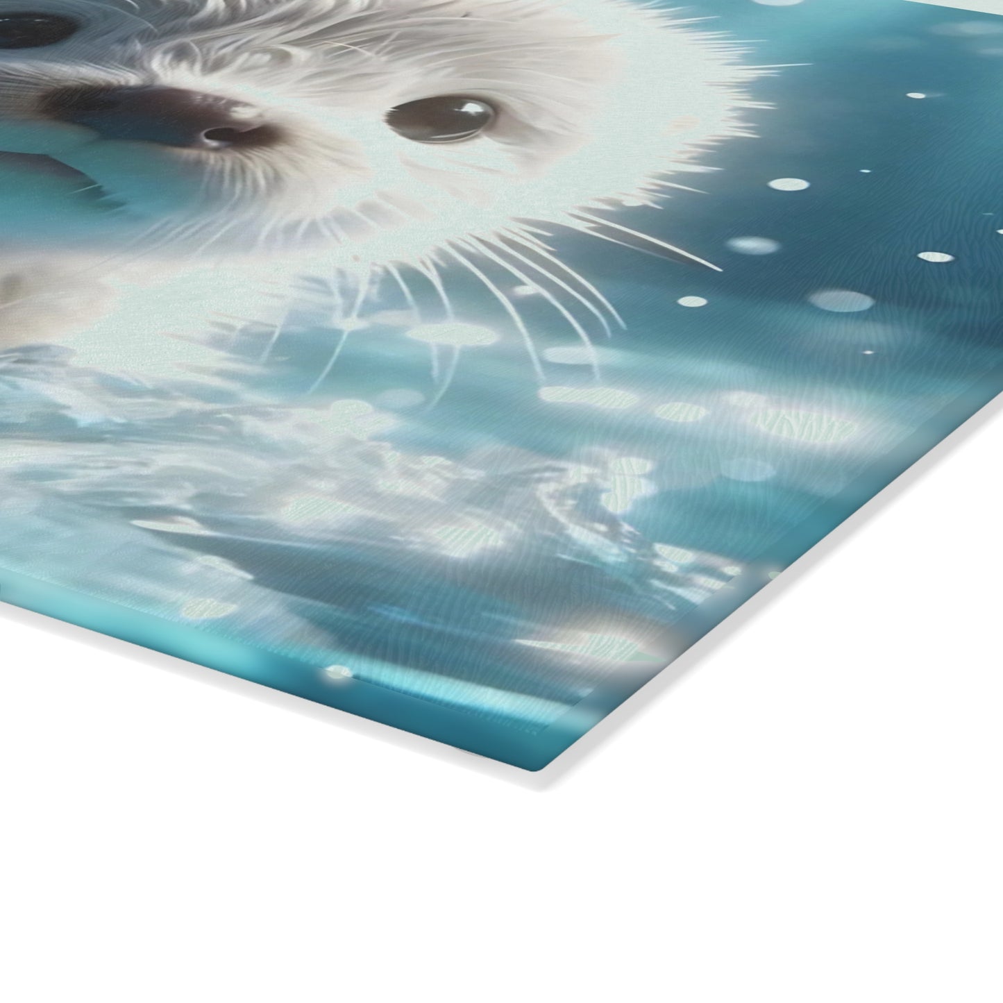 🌊 Baby Otter Splash Cutting Board – Adorable Ocean Charm for Your Kitchen