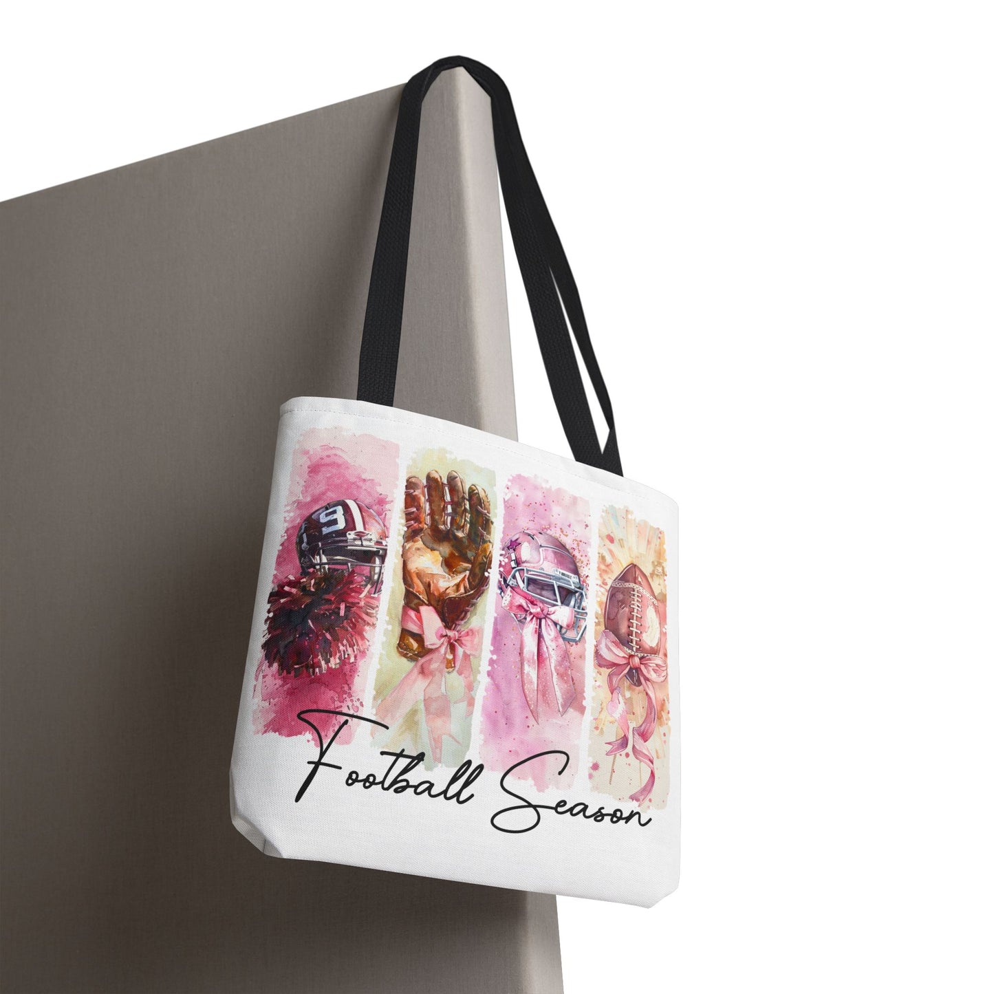 🏈 Game Day Pink Awareness Tote Bag – Sporty Style with a Purpose 🎀👜