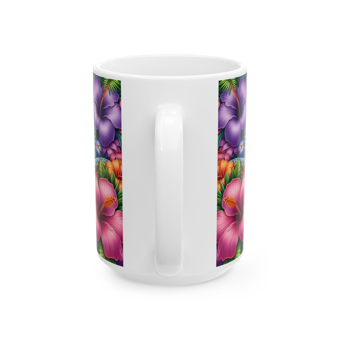 ๐บ๐ข Personalized Sea Turtle Hibiscus Mug โ Tropical Island Coffee Cup ๐ดโ