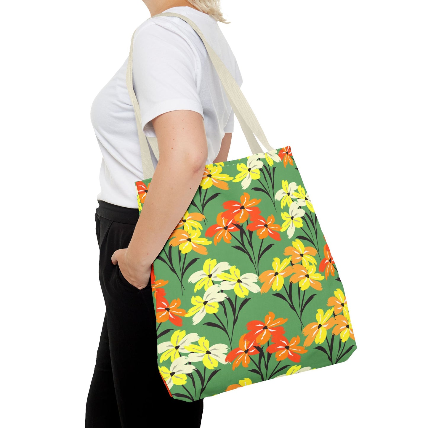 🌸 Elegante bolso tote floral: un accesorio chic y versátil para el día a día 🌿