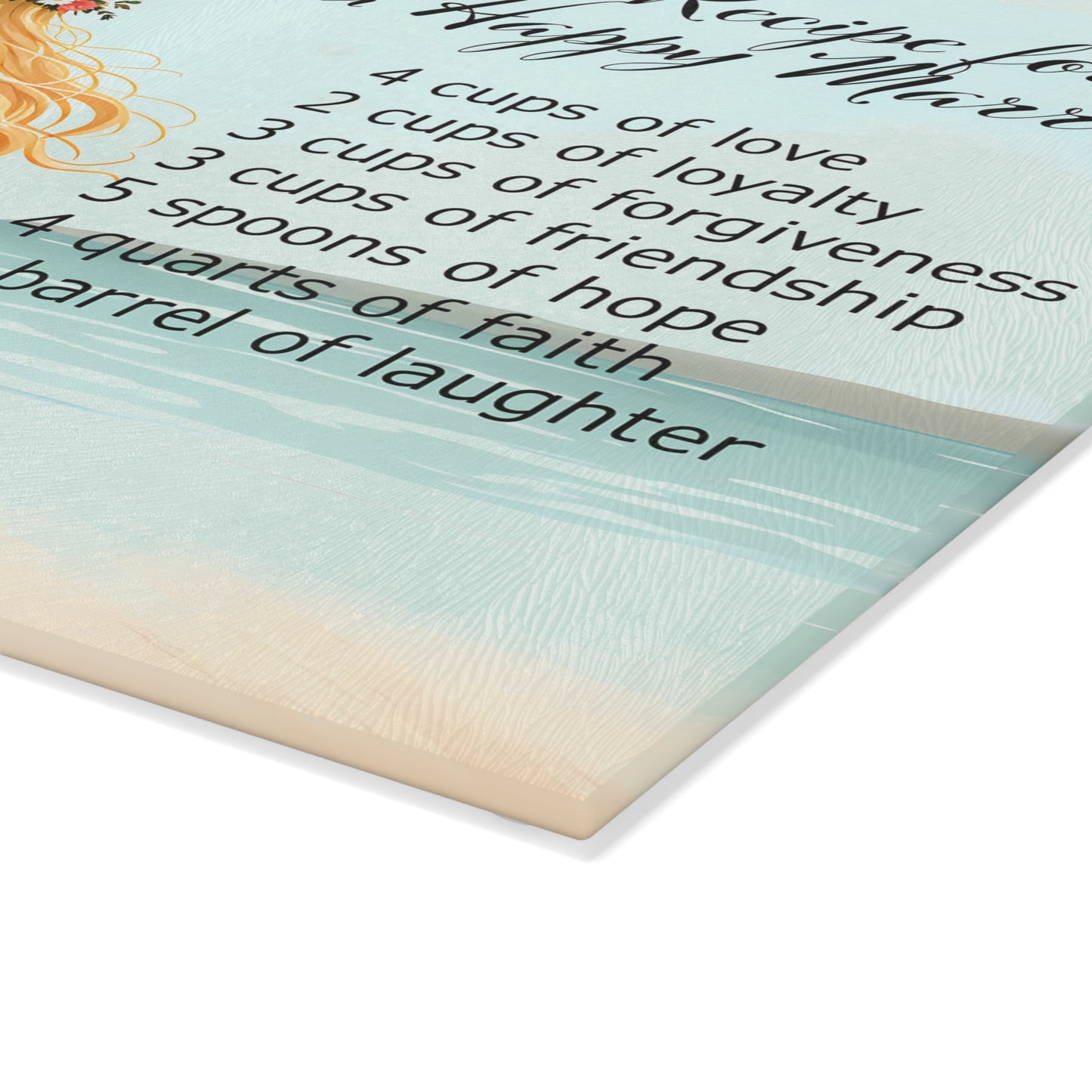 💍 Recipe for a Happy Marriage Cutting Board – Whimsical Romance for Your Kitchen