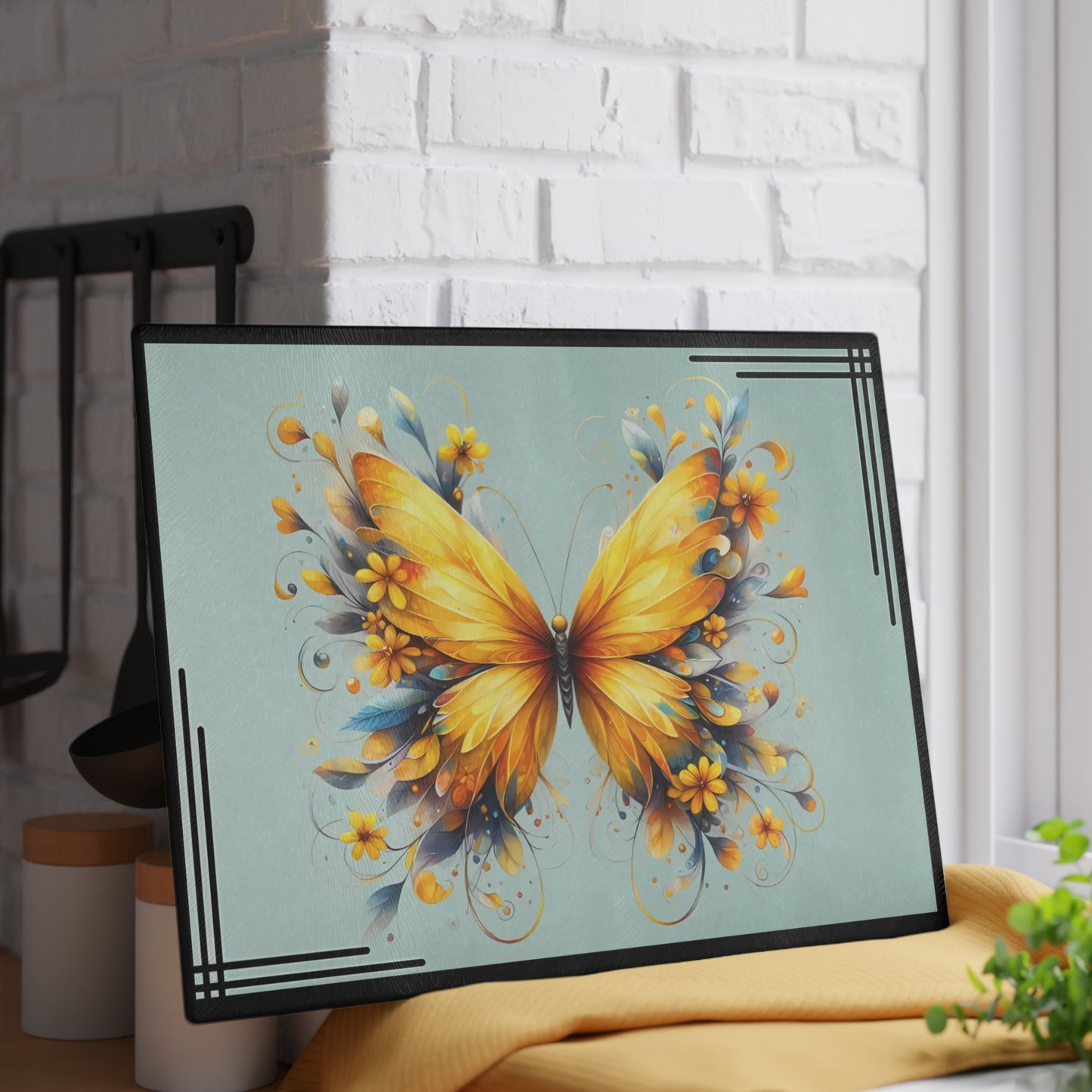 Tabla de cortar personalizada, regalo de boda, regalo de cumpleaños para mujer, nueva decoración para el hogar, tabla de cortar personalizada, diseño personalizado, mariposa, regalo personalizado para ella