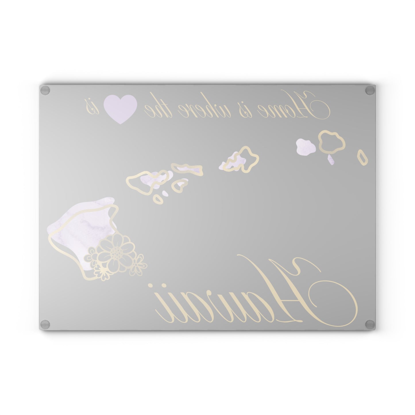 💜 Hawaii State Cutting Board – Island Beauty with a Tropical Heart