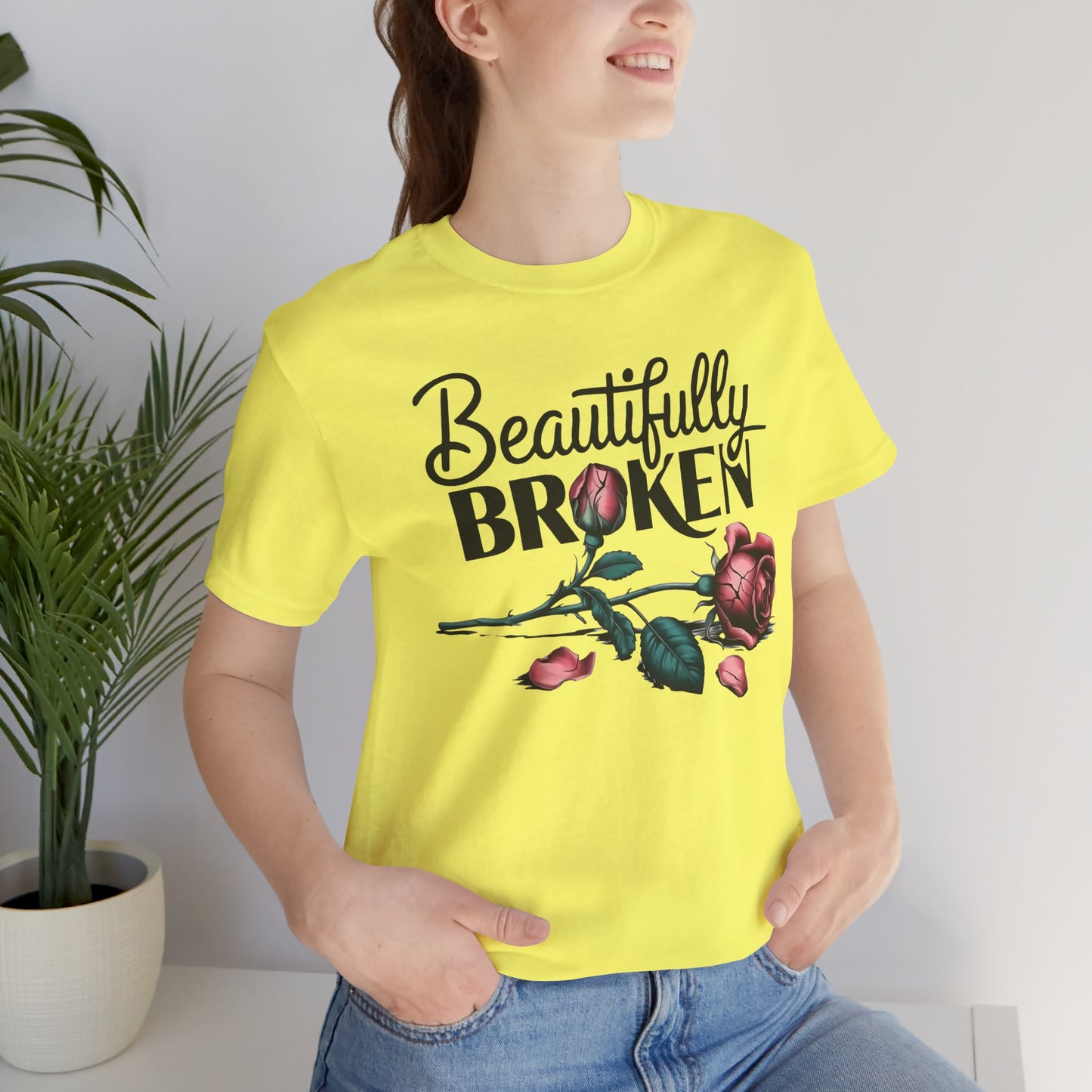 Camiseta Rosa “Beautifully Broken”: una camiseta empoderante con una elegancia suave
