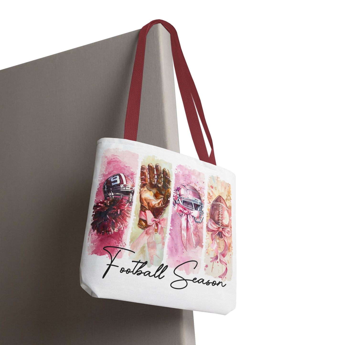 🏈 Game Day Pink Awareness Tote Bag – Sporty Style with a Purpose 🎀👜