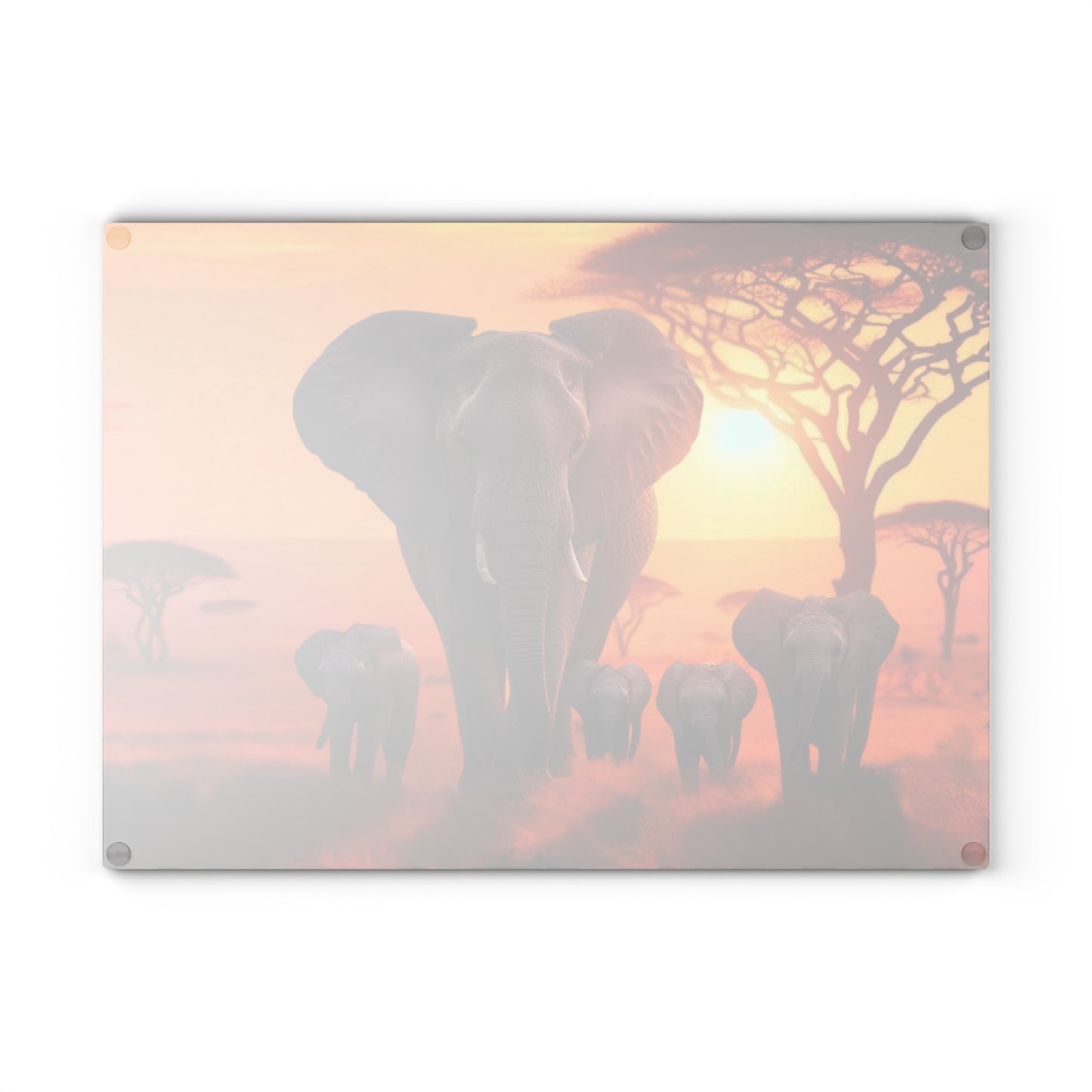 Tabla de cortar de elefante, elefantes bebés, decoración de vida silvestre, cocina con temática animal, regalo familiar, temática de safari, tabla de charcutería, amante de los elefantes
