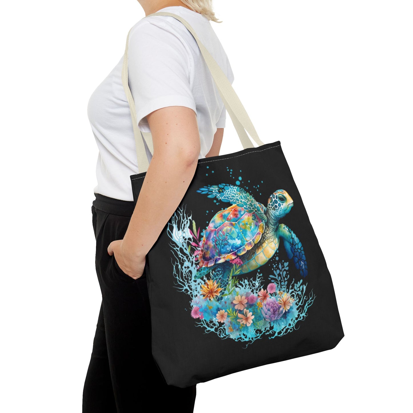 Bolso Tote de Tortuga Marina: El encanto costero se une a la funcionalidad cotidiana