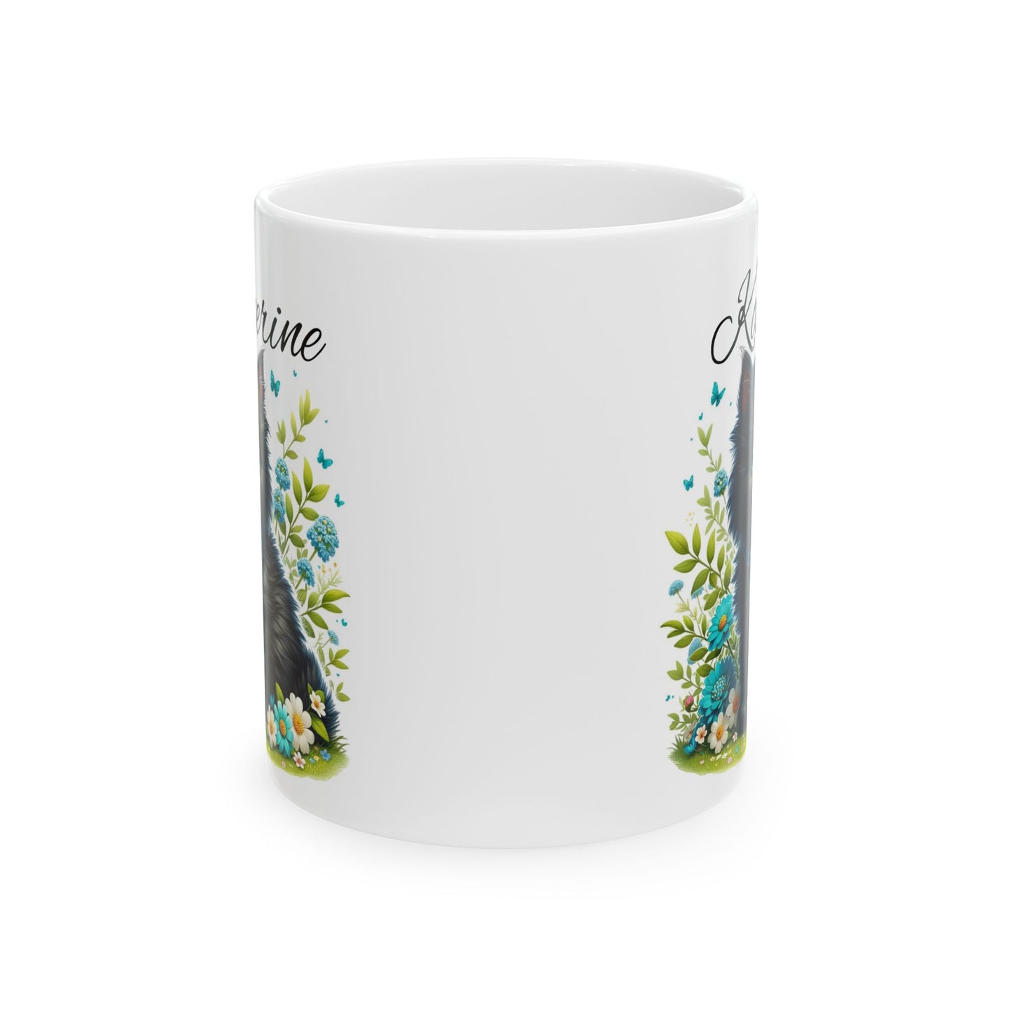 Taza personalizada con gato: ¡Taza con nombre personalizado y un adorable diseño de gatito! 🐱💖