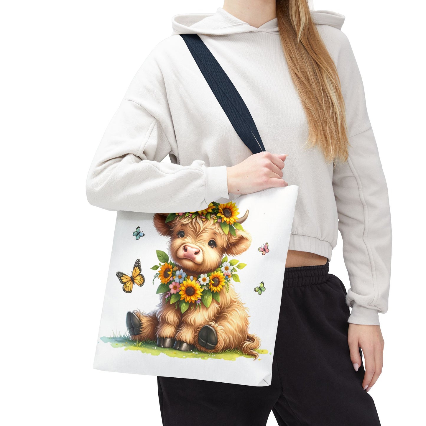 Bolsa de mano de vaca de las Tierras Altas, diseño de vaca bonito y elegante para amantes de los animales, perfecta para ir de compras, uso diario, regalo para entusiastas de las vacas y granjeros.