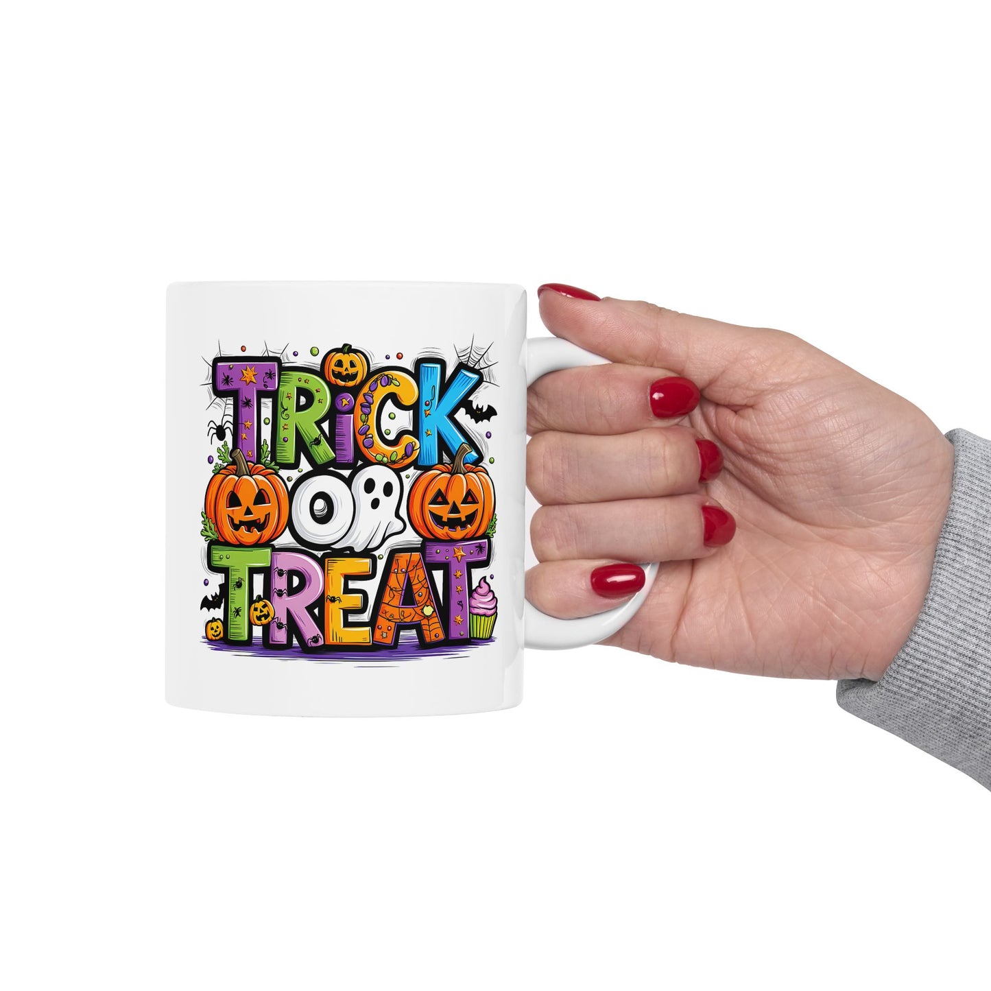 🎃 Trick or Treat Halloween Mug – Spooky Sips for Haunted Nights 👻