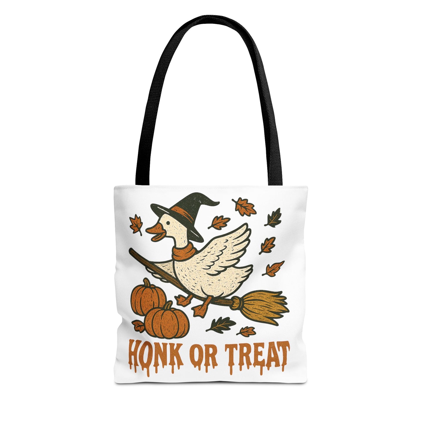 ๐ช Honk or Treat Goose Halloween Tote Bag โ Witchy Whimsy for Spooky Season ๐๐