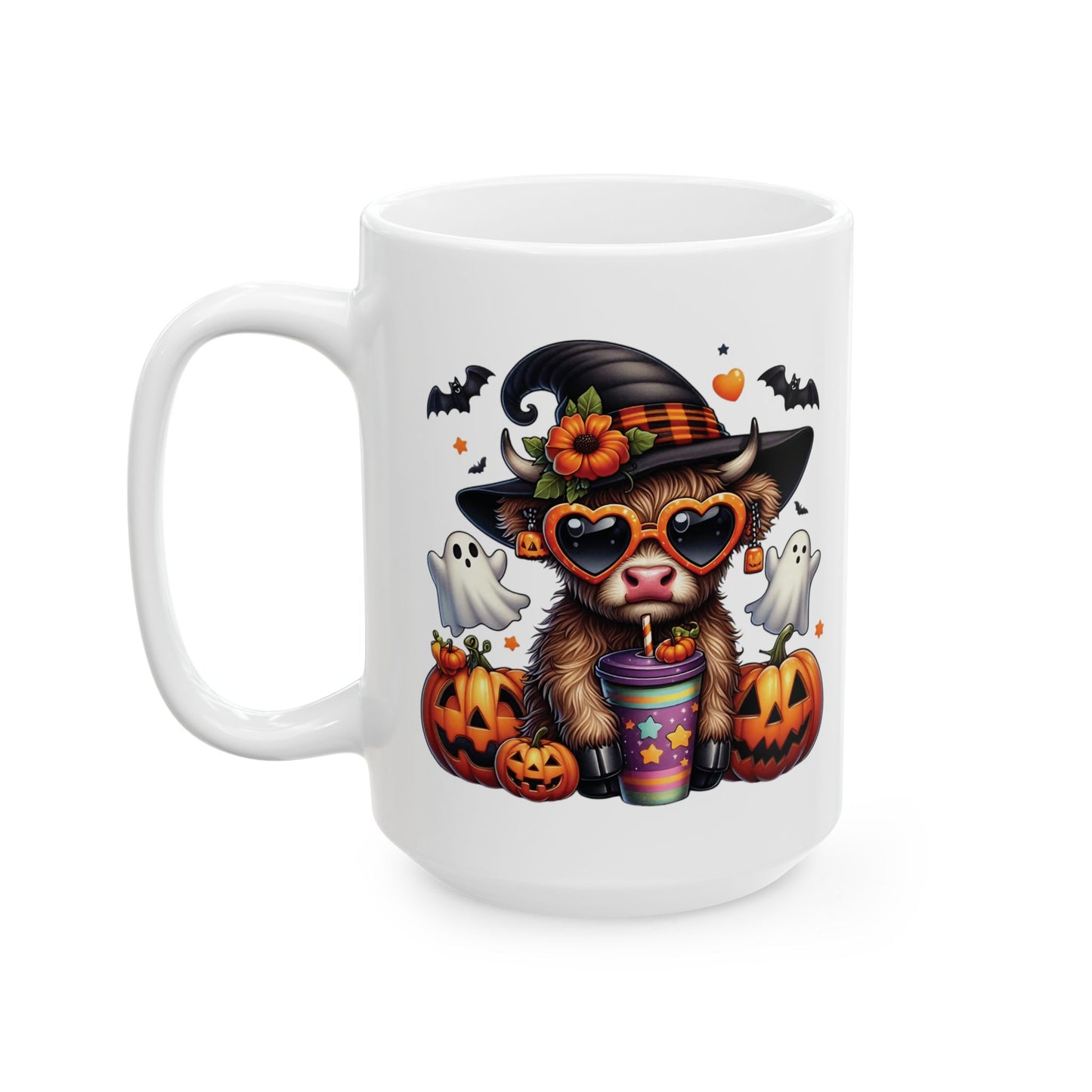 🎃 Highland Cow Halloween Mug – Spooky & Sweet Fall Sips 👻