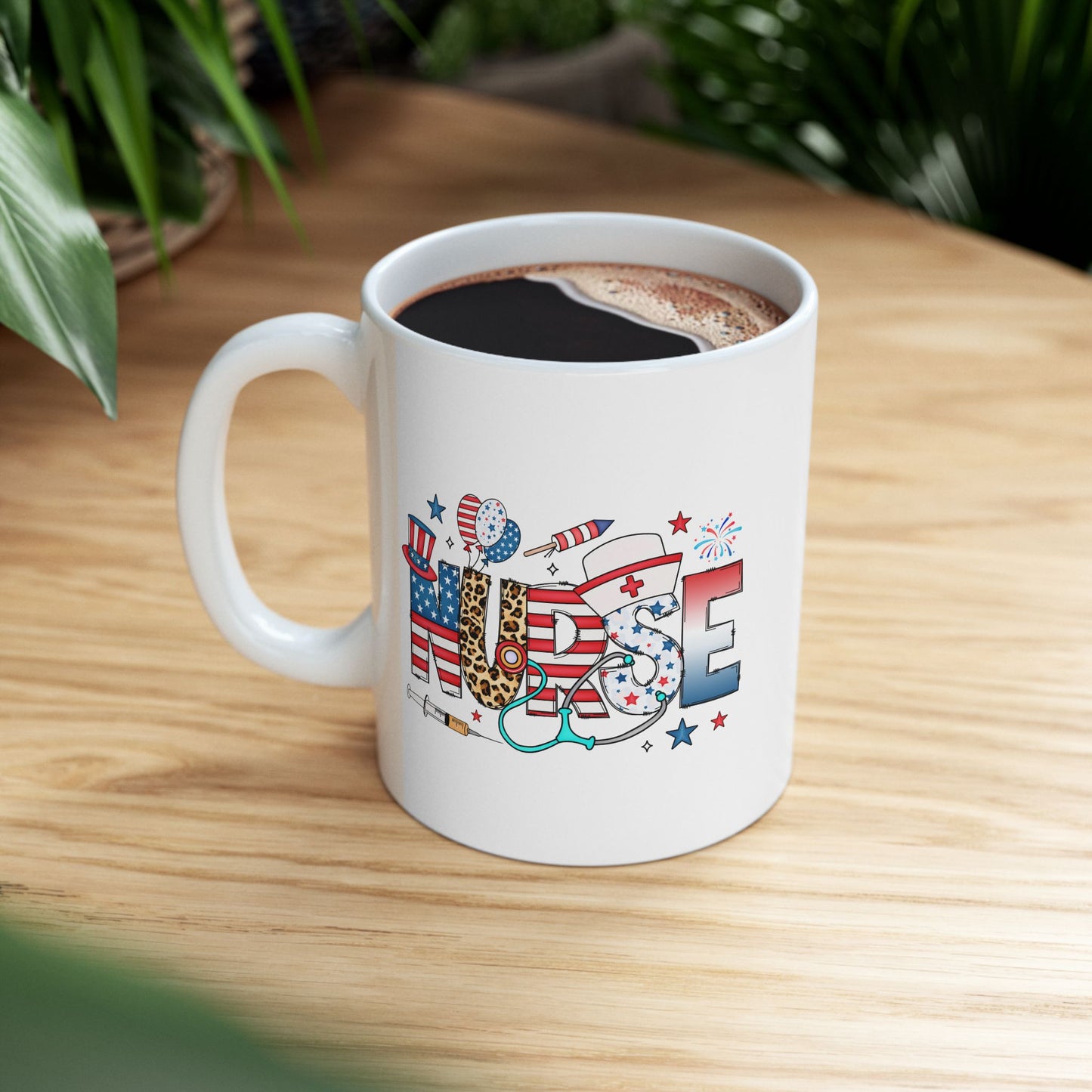 Taza de Enfermera Estadounidense de EE. UU.: ¡Un homenaje patriótico a nuestros héroes de la salud! 🩺