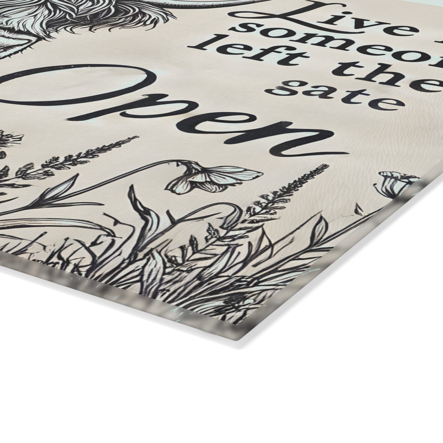 🖤 Highland Cow Sketch Cutting Board – Bold Simplicity & Free-Spirited Farmhouse Flair