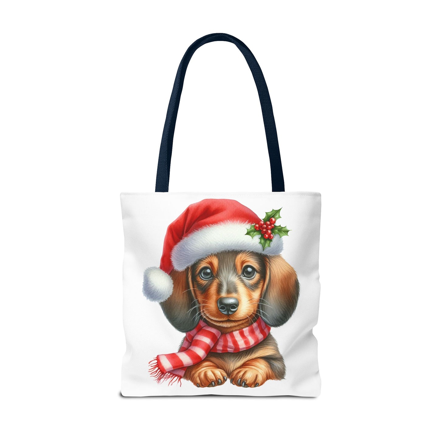 🎄 Dachshund Christmas Tote Bag – Festive Holiday Charm for Dog Lovers 🐾🎅