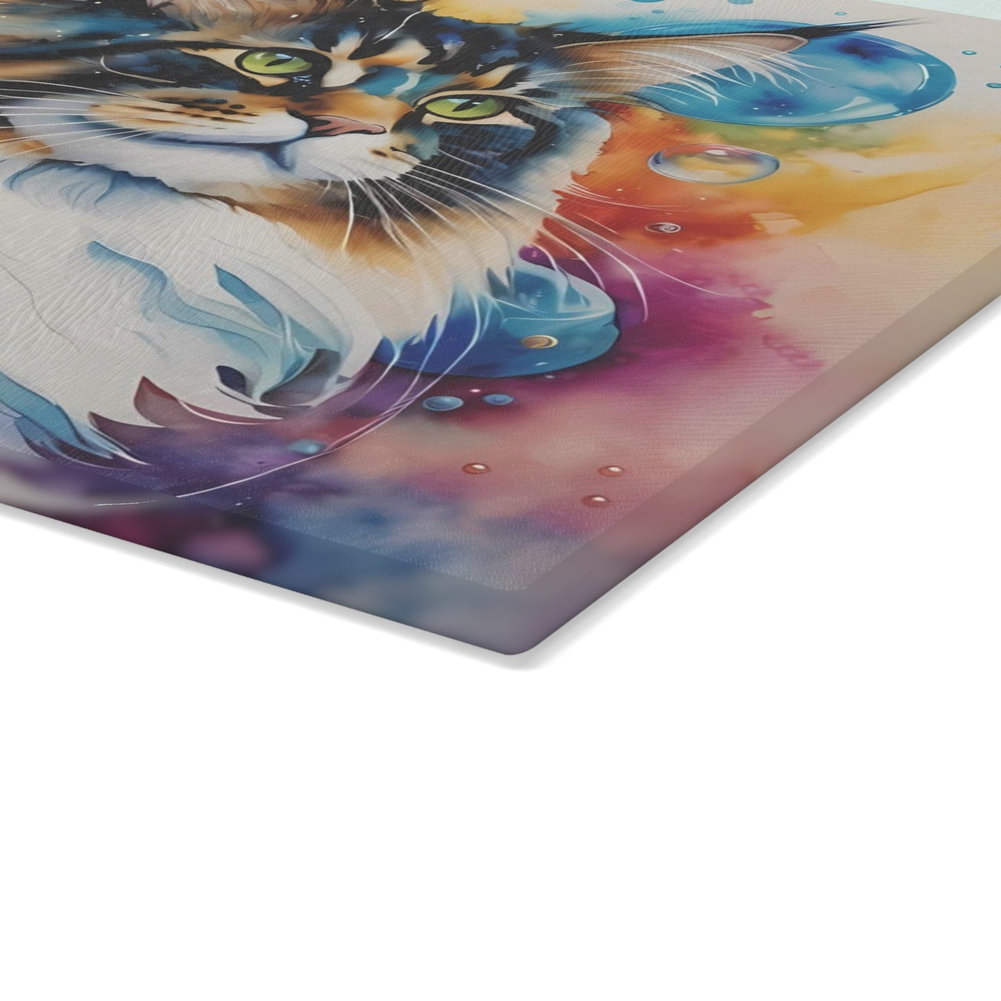 🐱🌈 Bubble Cat Cutting Board – Whiskers, Wonder & Kitchen Charm 🫧