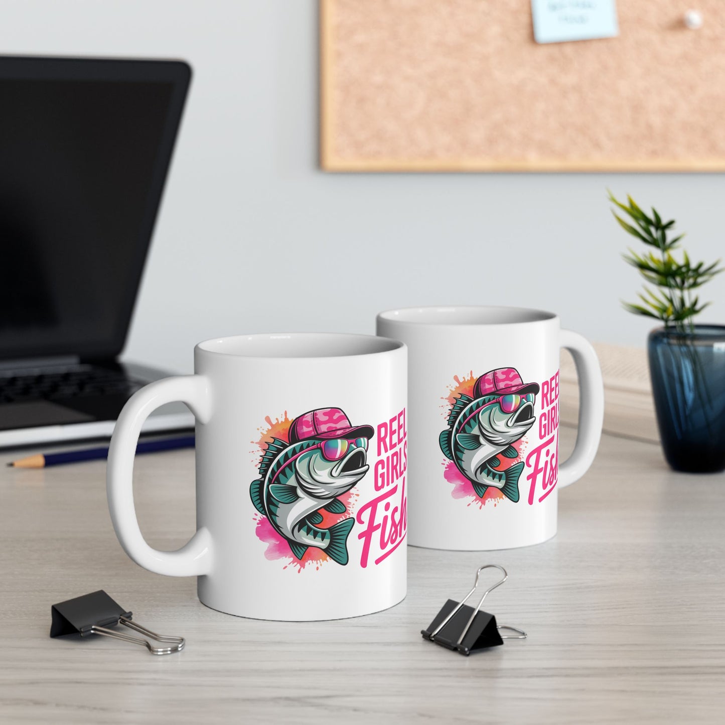 🎣 Reel Girls Fish Mug – Fierce, Fun & Full of Sass 💕🐟