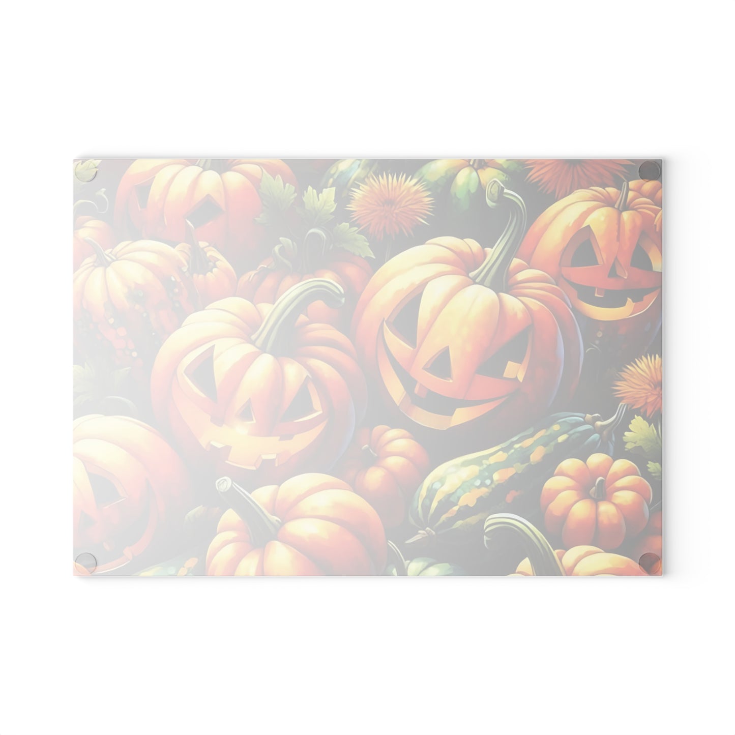🎃🕸️ Jack-O’-Lantern Pumpkin Patch Cutting Board – Spooky & Festive Kitchen Charm 🧡🖤