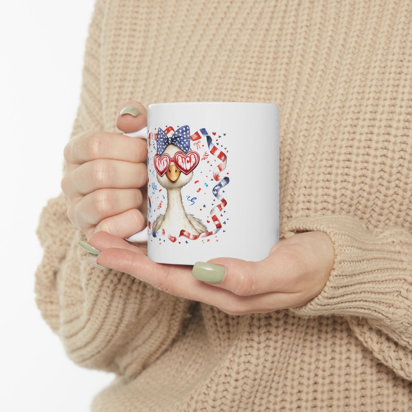 𦢠America Goose Mug ā Celebrate the 4th of July with Patriotic Fun! USA