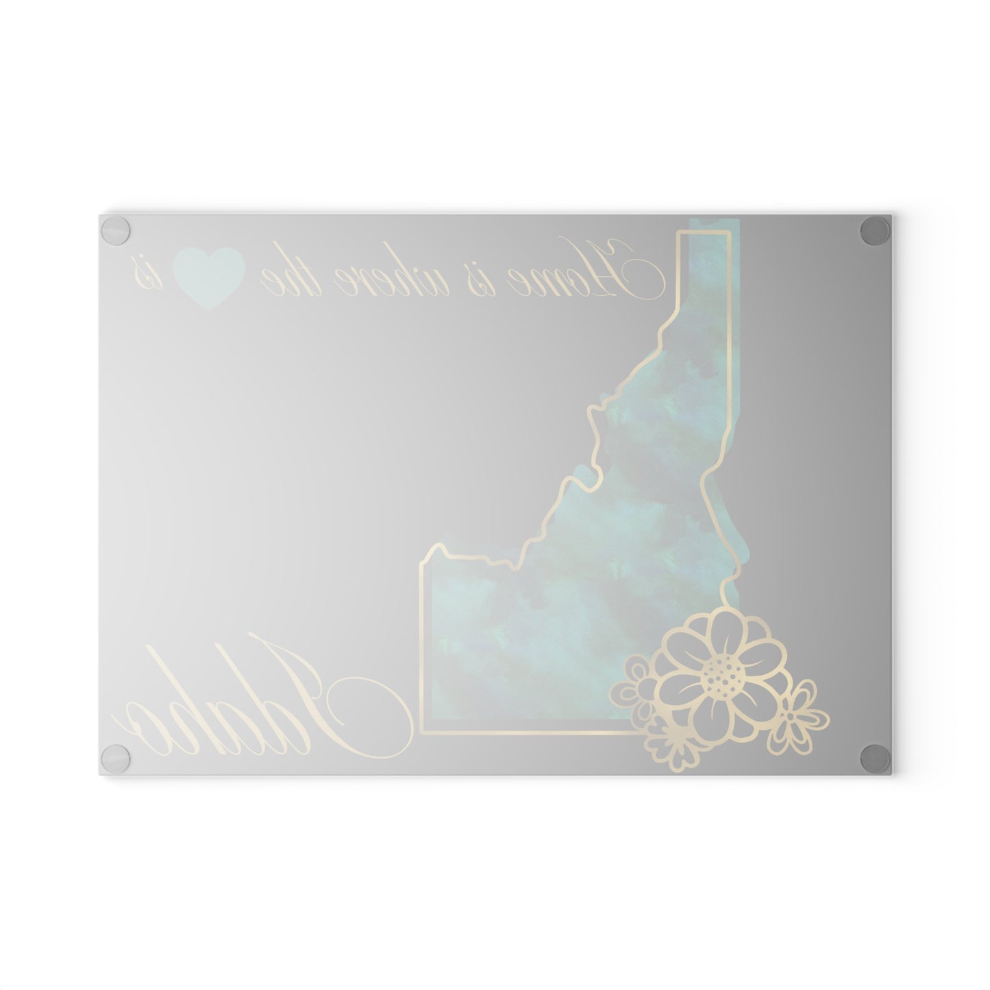 💚 Idaho State Cutting Board – Mountain Hues and Gem State Charm