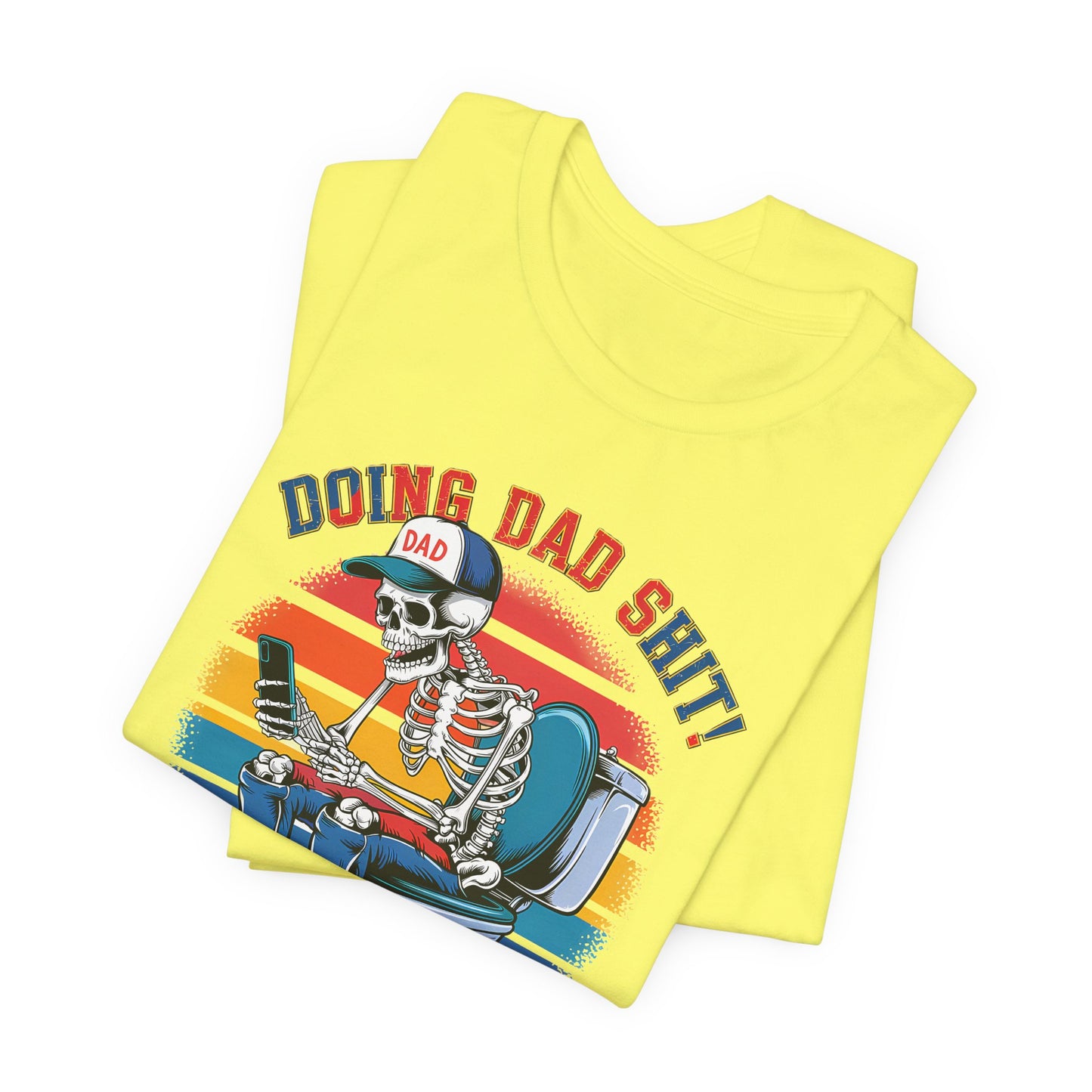 🧻 HACIENDO CABRAS DE PAPÁ | Camiseta gráfica divertida con esqueleto en el inodoro