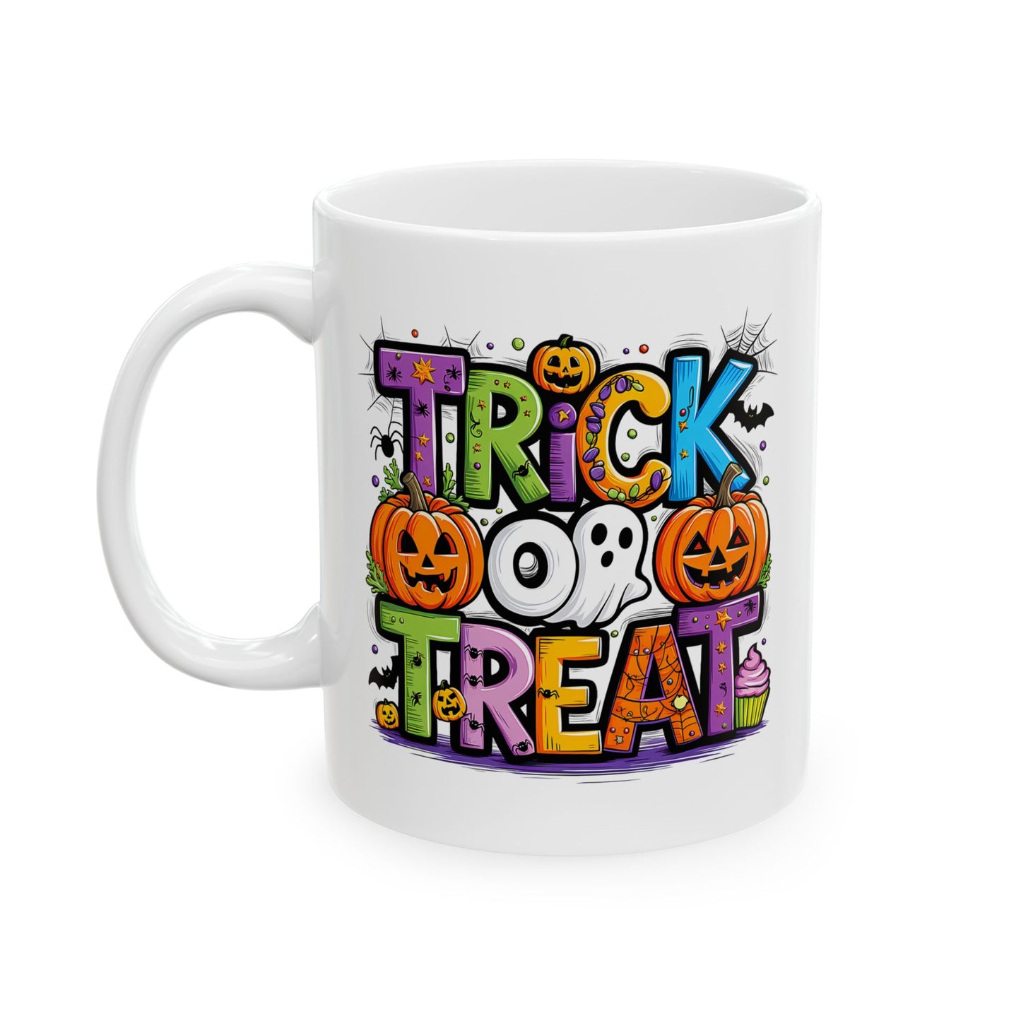 🎃 Trick or Treat Halloween Mug – Spooky Sips for Haunted Nights 👻