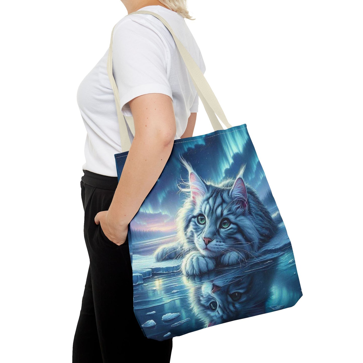 Bolso de mano Majestic Maine Coon Cat: duradero, elegante y reutilizable, ideal para amantes de los gatos, dueños de mascotas, para ir de compras, leer libros y para uso diario.