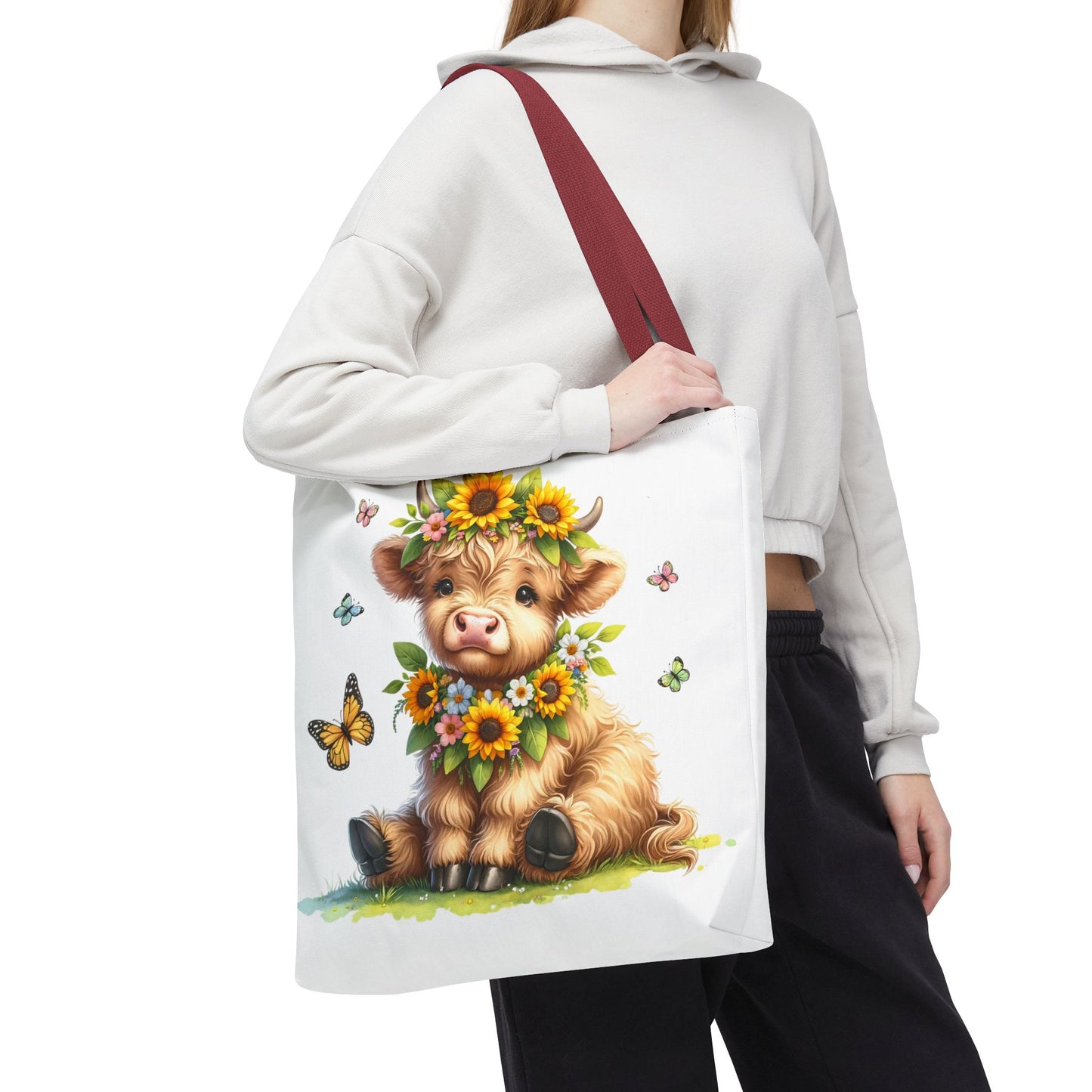 Bolsa de mano de vaca de las Tierras Altas, diseño de vaca bonito y elegante para amantes de los animales, perfecta para ir de compras, uso diario, regalo para entusiastas de las vacas y granjeros.