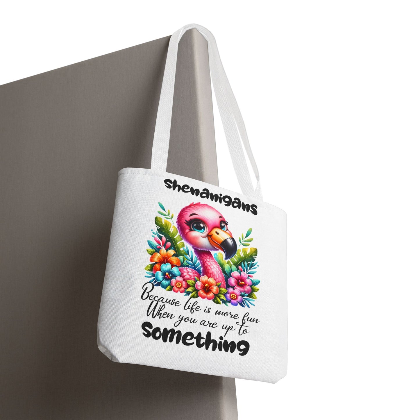 🌸 Flamingo & Floral Bliss – Bolso tote vibrante y divertido 🌺
