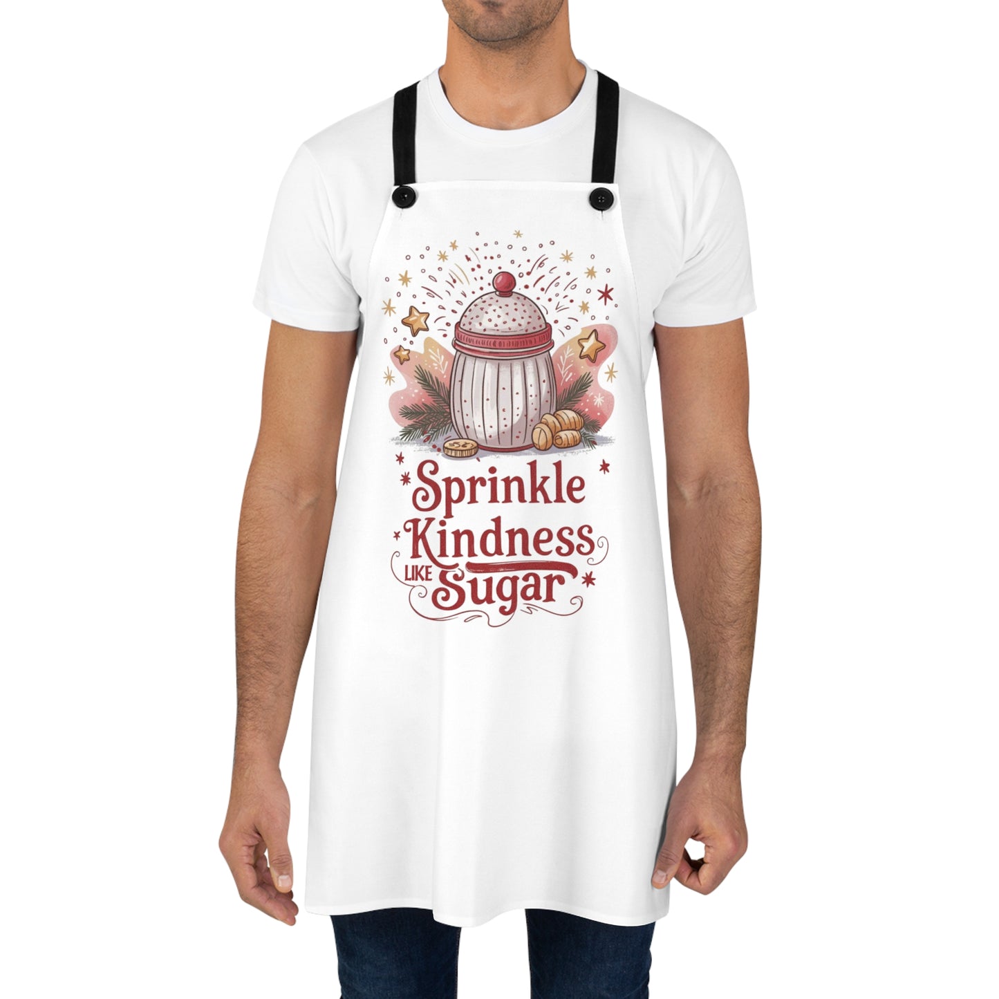 ✨🍬 “Sprinkle Kindness Like Sugar” Baking Apron – Sweet Vibes for Joyful Kitchens
