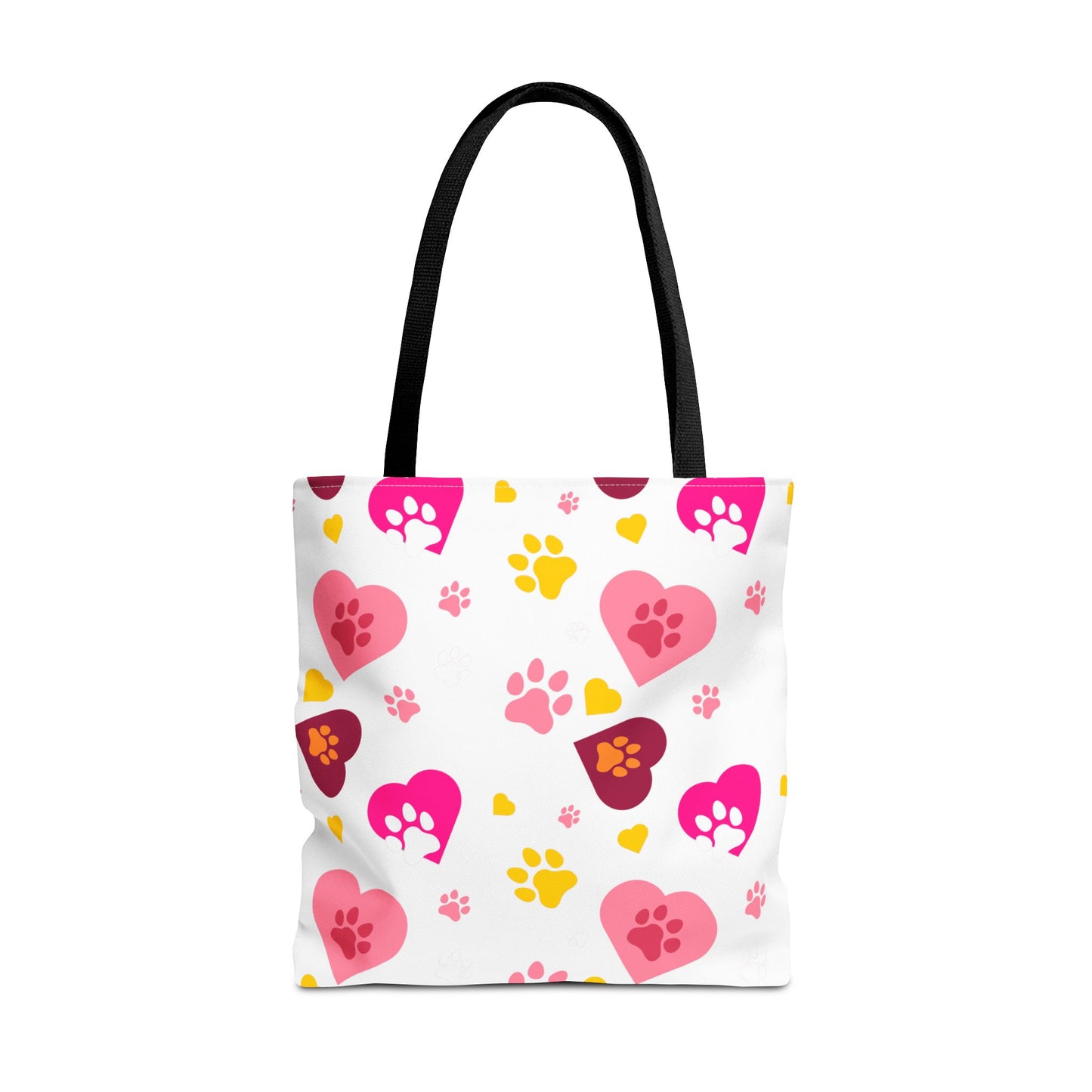 Bolsa de mano con estampado de patas y corazón | Pet Lover Everyday Carry-All