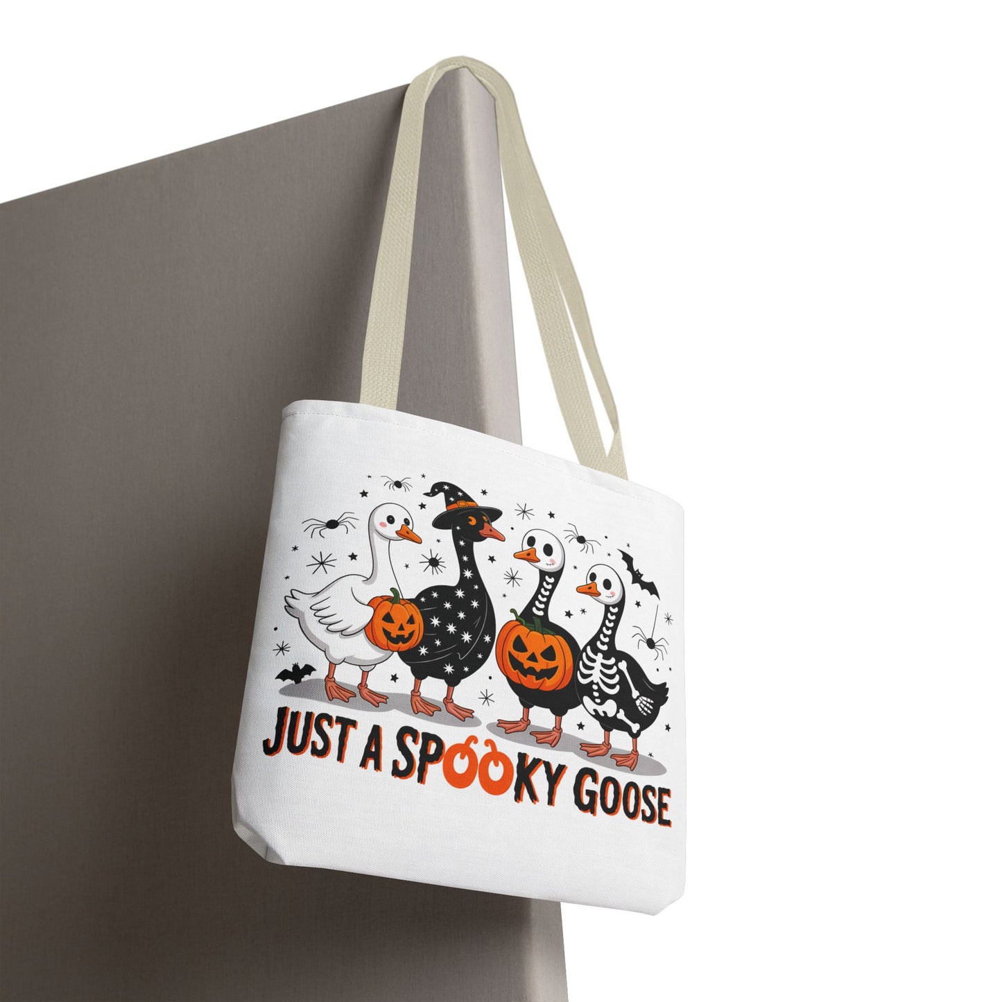 🦢 Just a Spooky Goose Tote Bag – Honkin’ Into Halloween 🎃👻