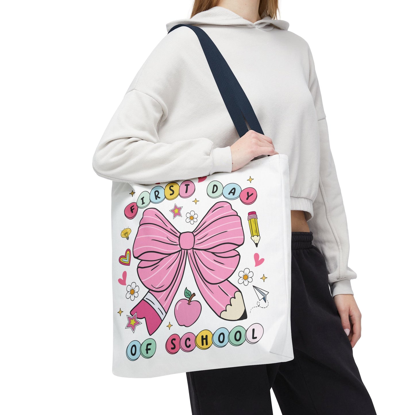 🎀 Coquette First Day of School Tote – Sweet Style for a Smart Start 📚