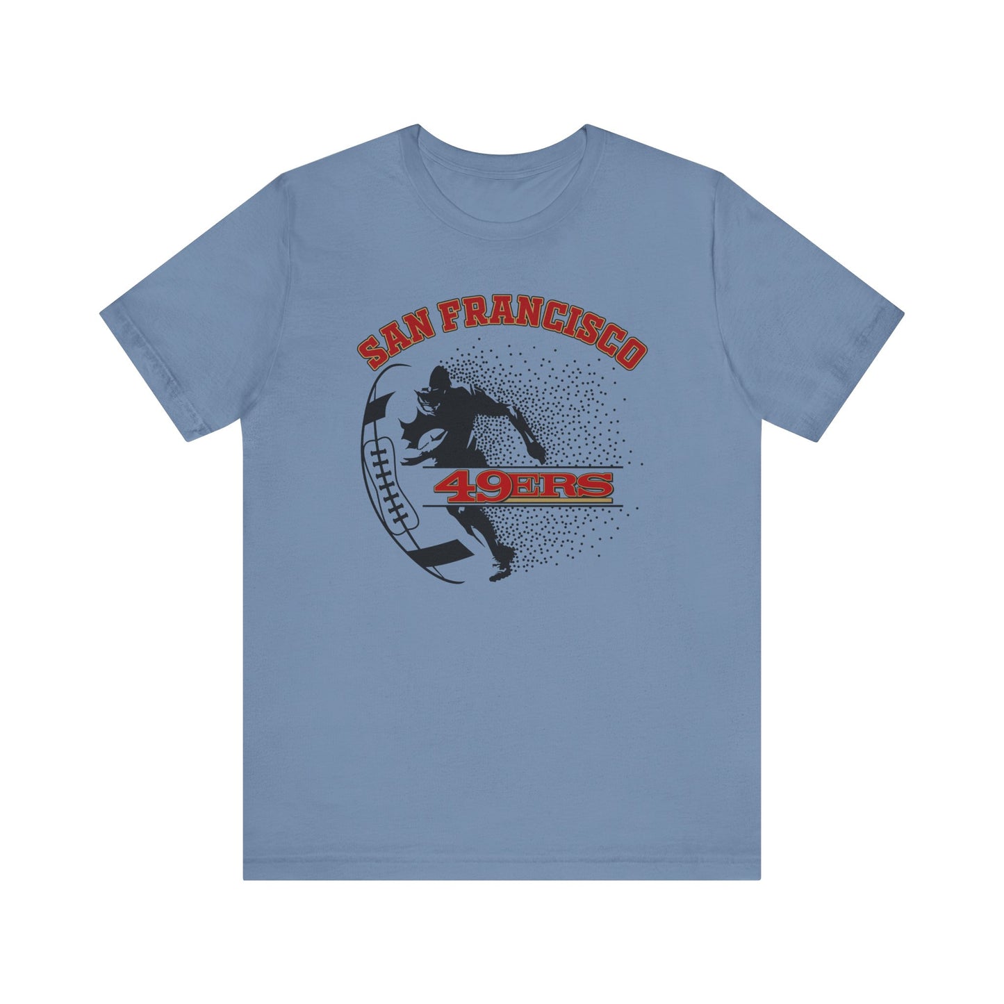 ๐ฅ Bold Red & Black Jersey Graphic Tee โ Vintage Vibes for Every Fan ๐ฏ