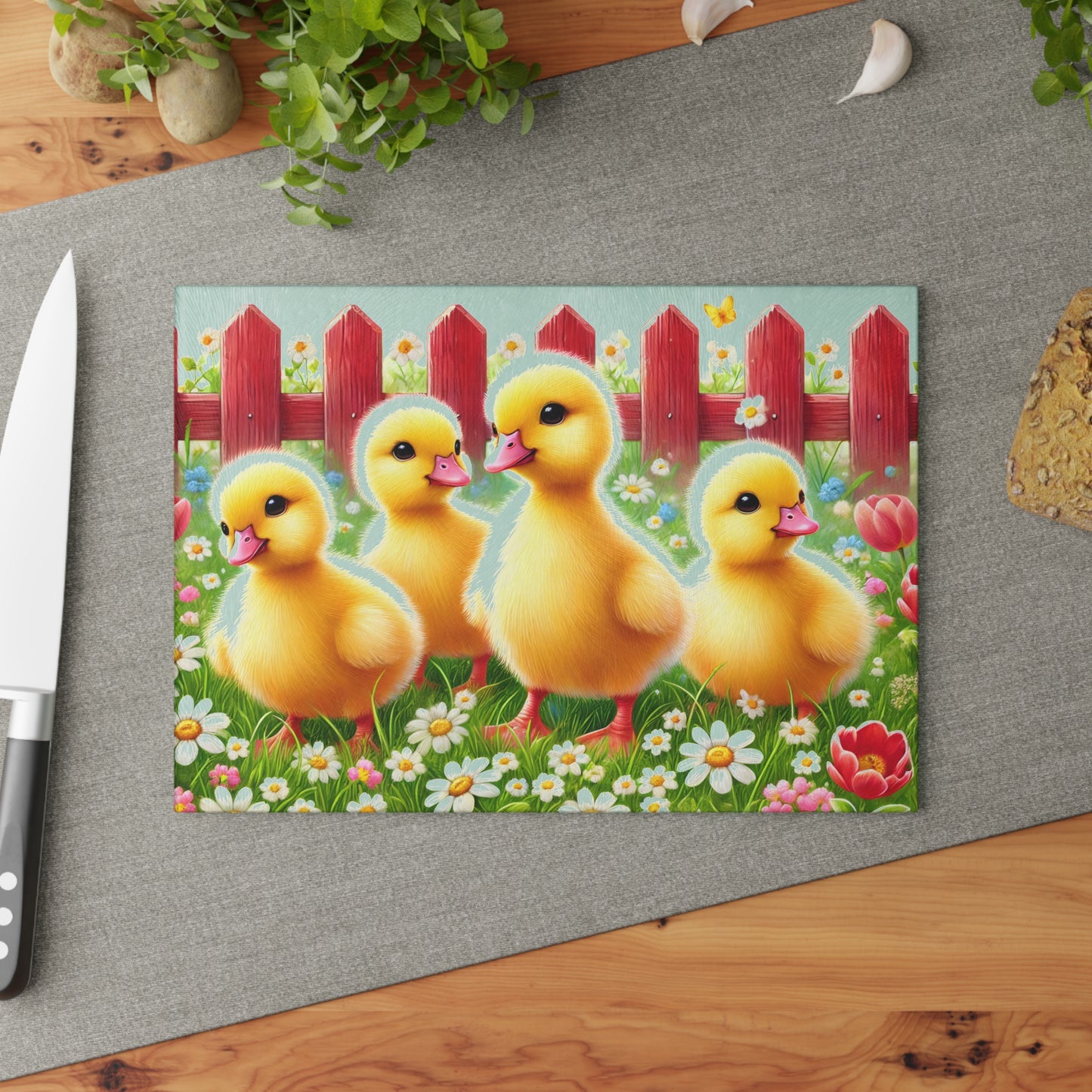 🐣 Duckling Delight Cutting Board – Springtime Charm for Your Kitchen